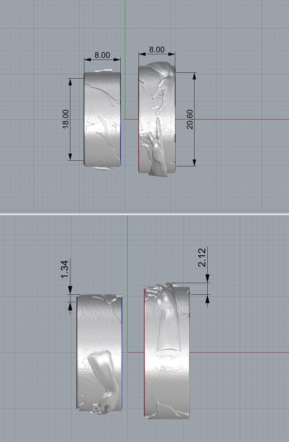 ring obr 616 3D print model_6