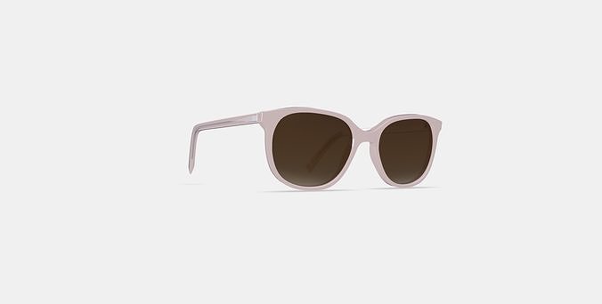 Laurel Sunglasses in Elderflower Crystal 3D model