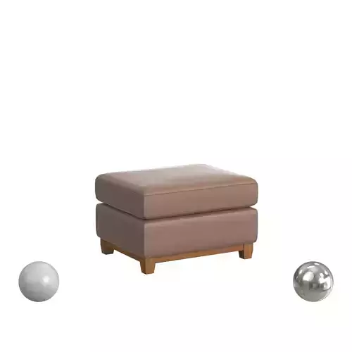 Pulaski Bailey Stationary Ottoman in Brown