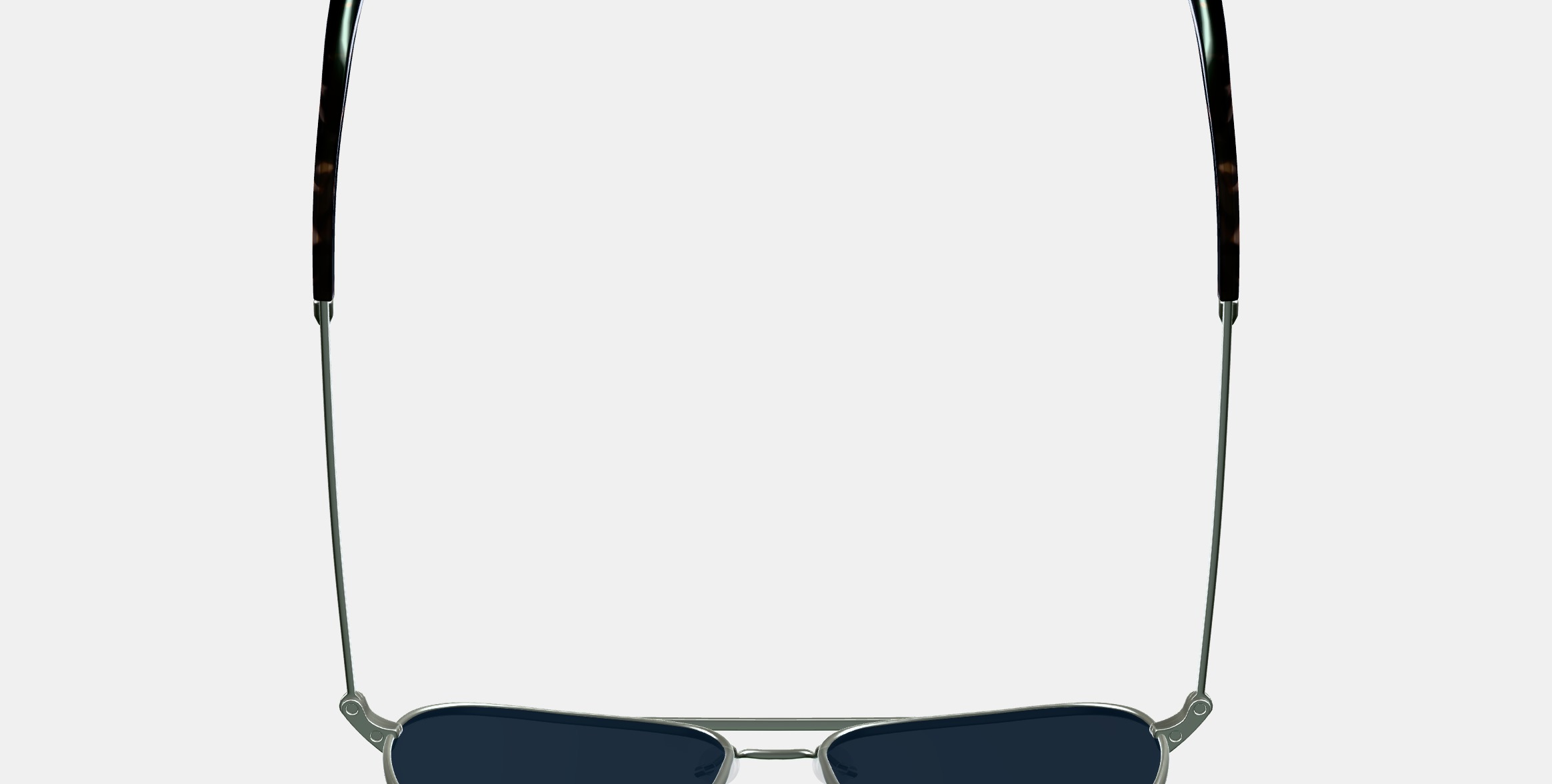 Abe Sunglasses in Polished Silver 3D model_8