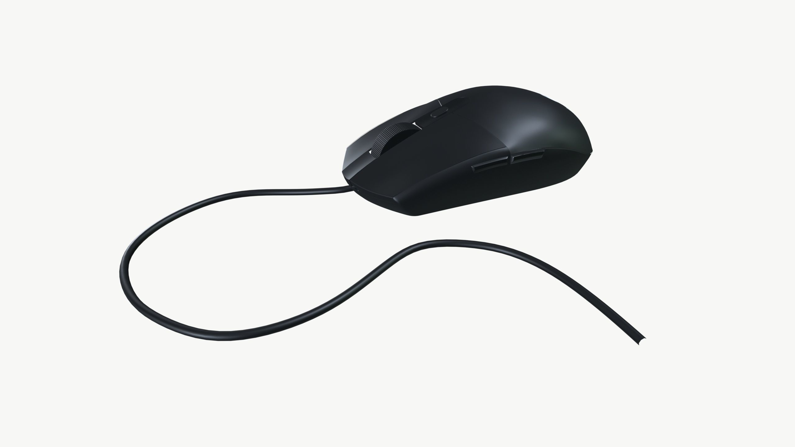 Computer Mouse Low-poly 3D model_2