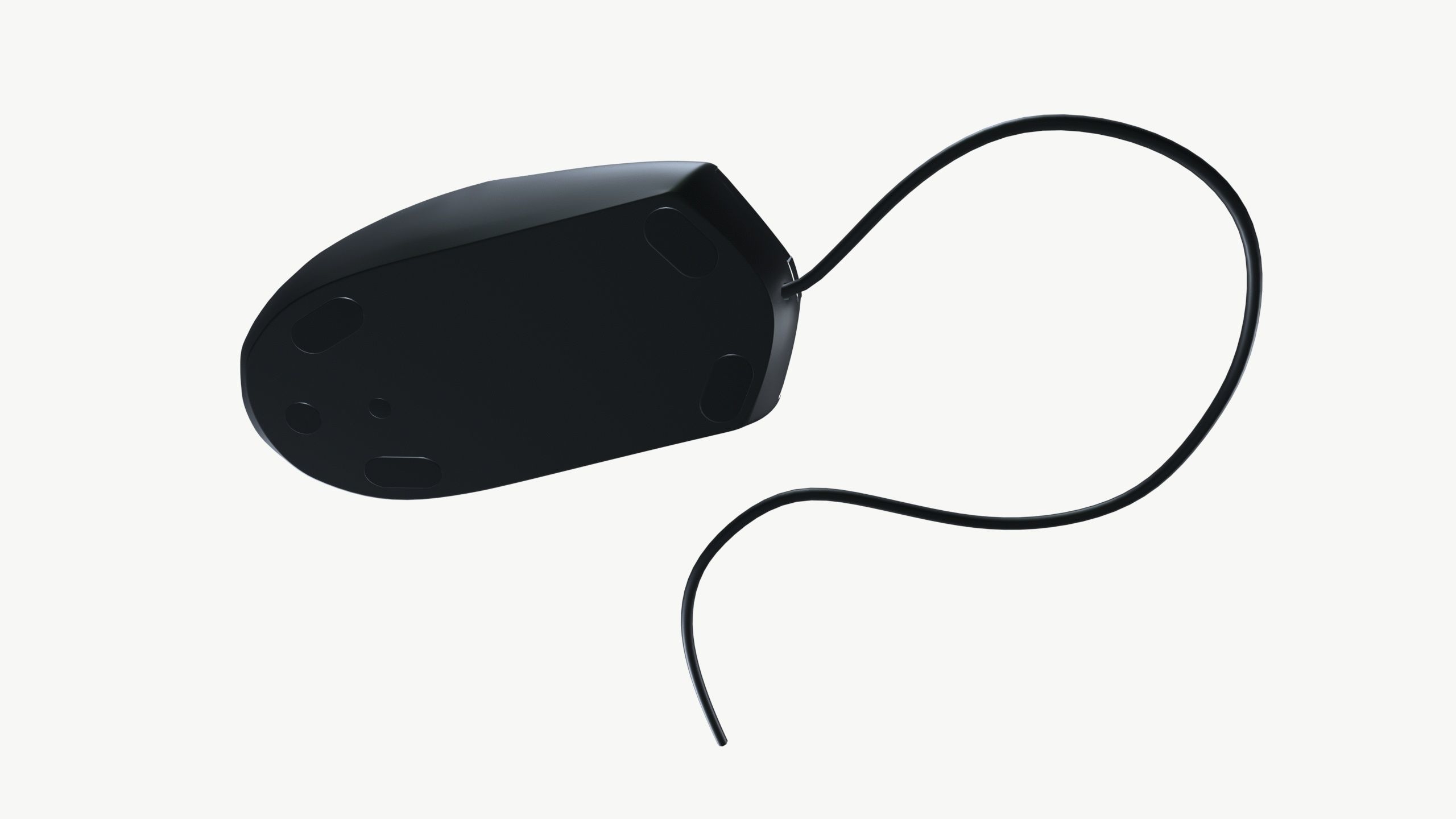 Computer Mouse Low-poly 3D model_5