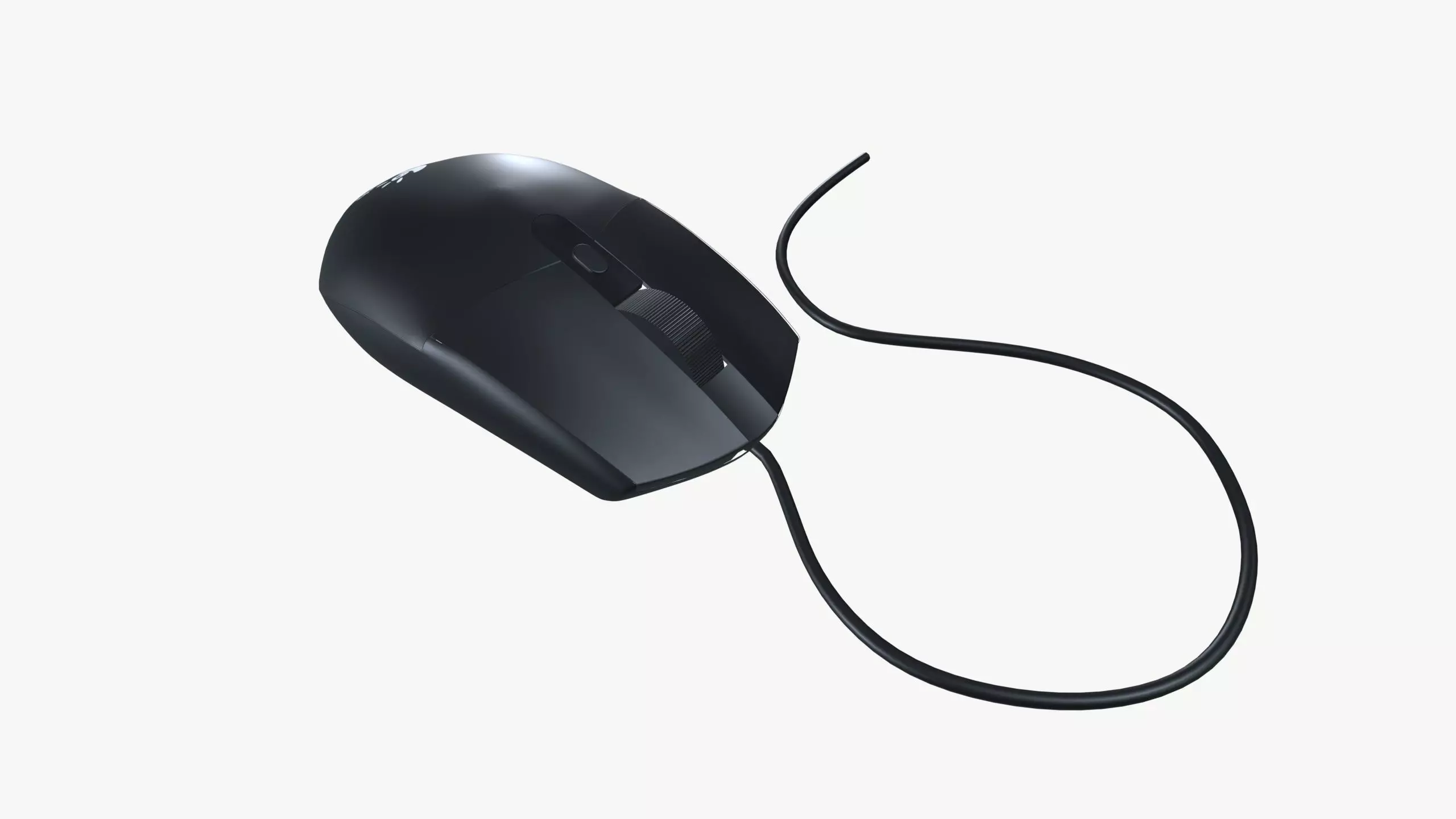 Computer Mouse Low-poly 3D model_0