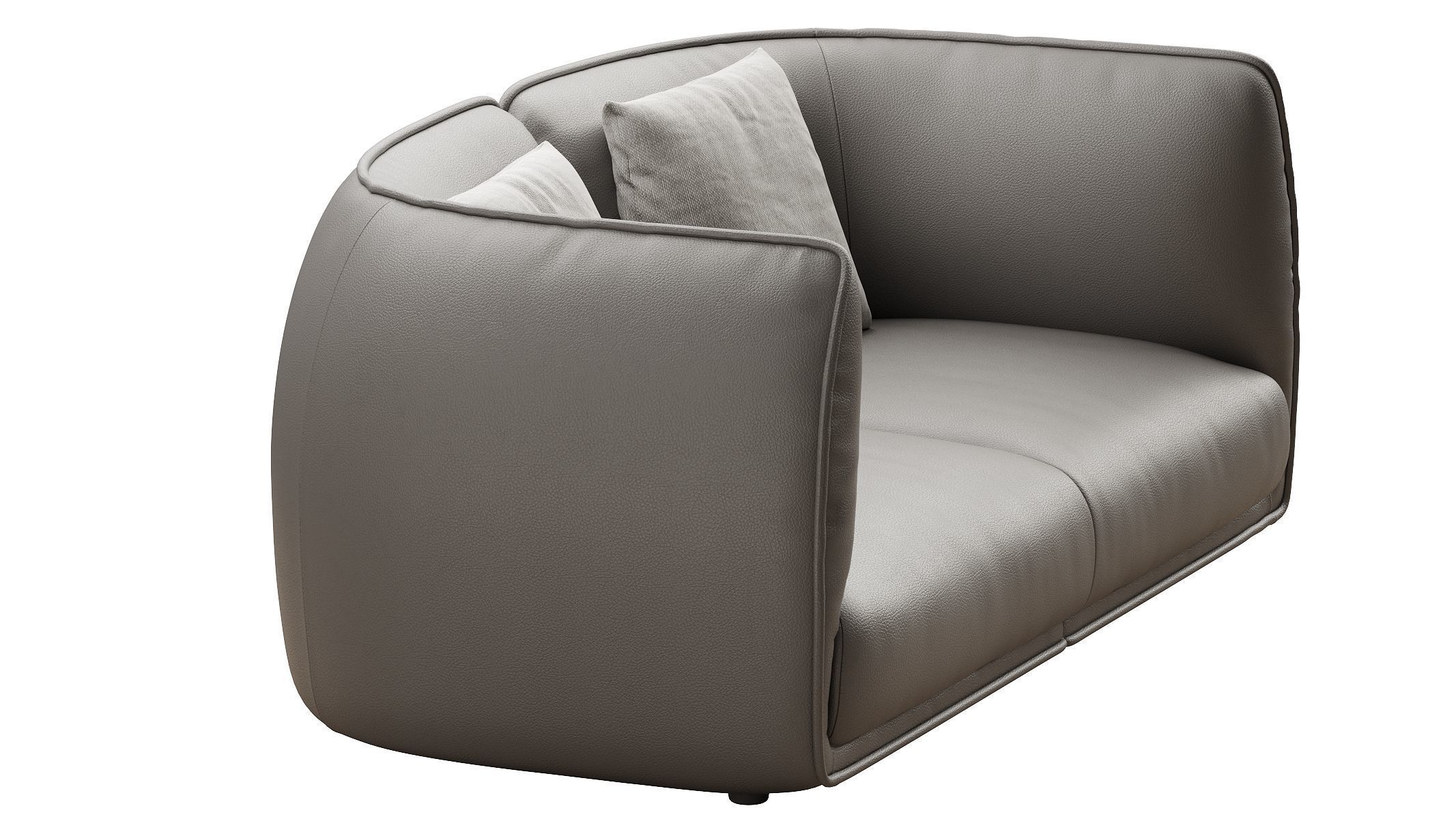 Chapman 2 Seater Fabric Sofa- Graphite Grey 3D model_18