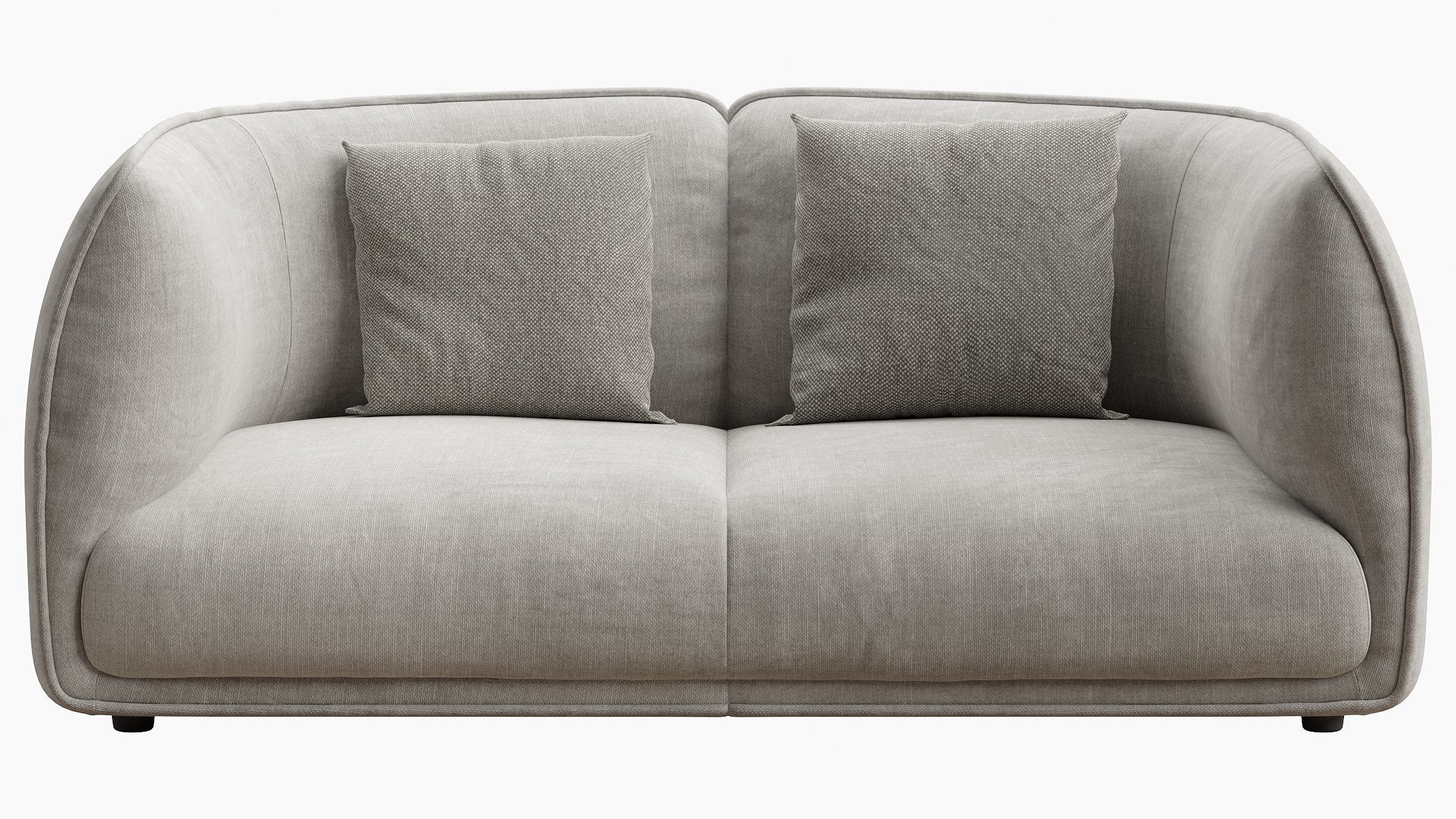 Chapman 2 Seater Fabric Sofa- Graphite Grey 3D model_16