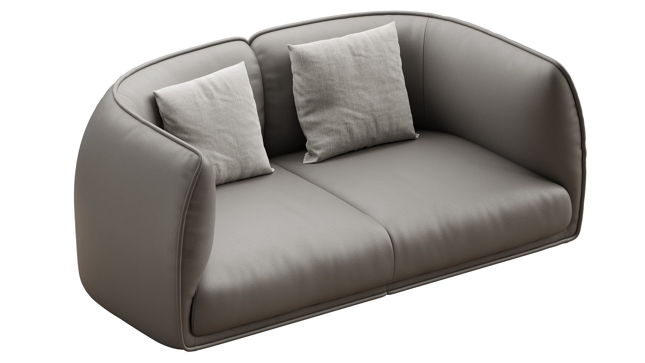 Chapman 2 Seater Fabric Sofa- Graphite Grey 3D model_9