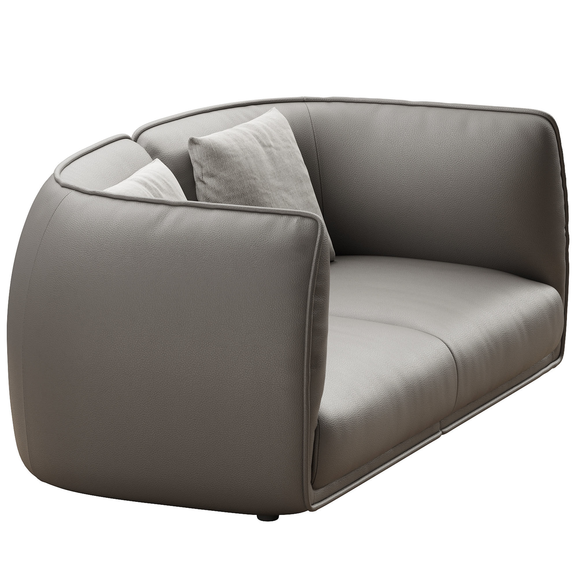 Chapman 2 Seater Fabric Sofa- Graphite Grey 3D model_22