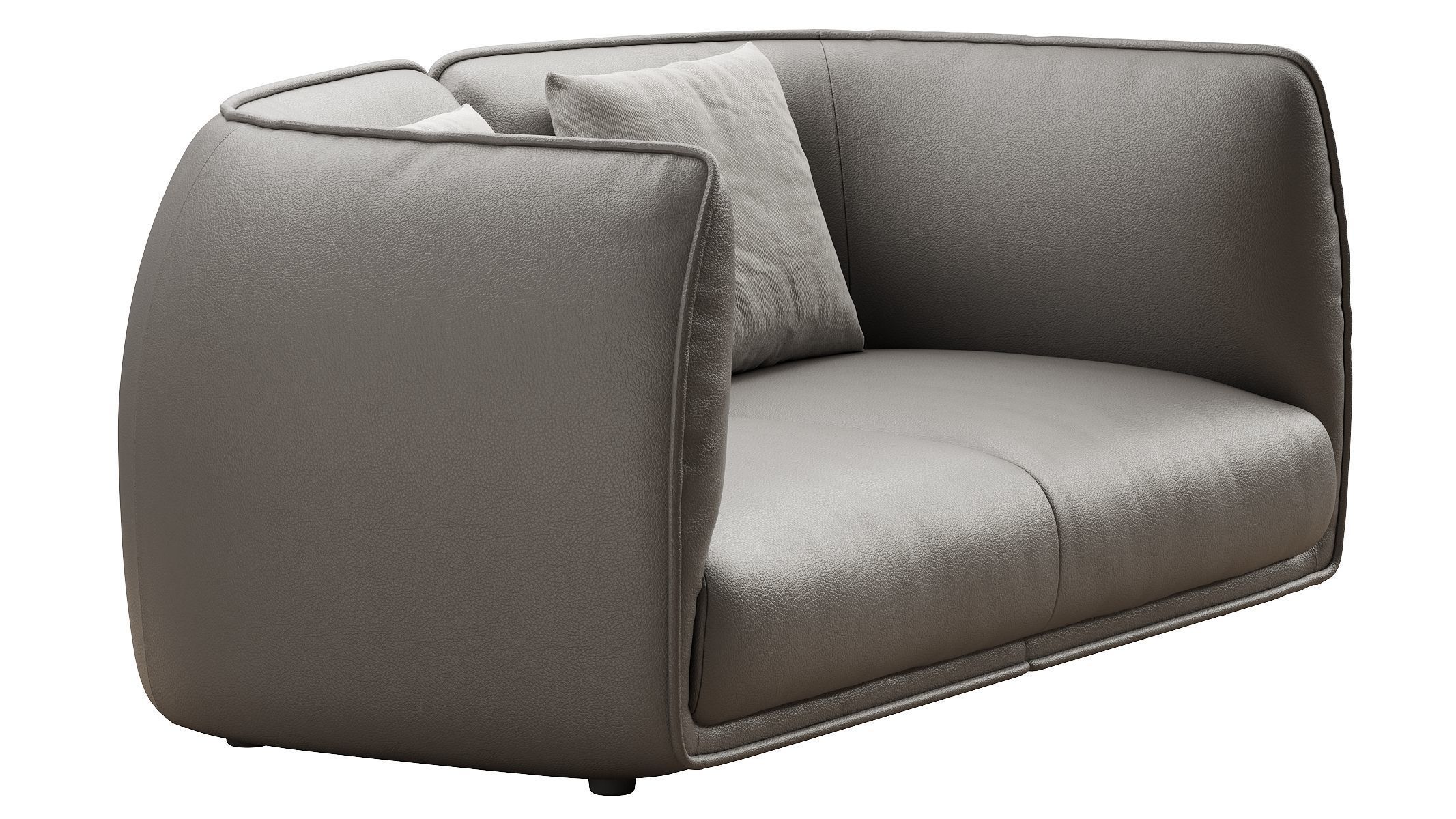 Chapman 2 Seater Fabric Sofa- Graphite Grey 3D model_13