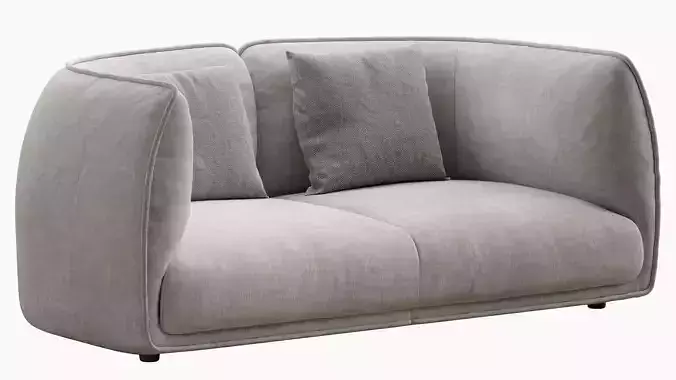Chapman 2 Seater Fabric Sofa- Graphite Grey
