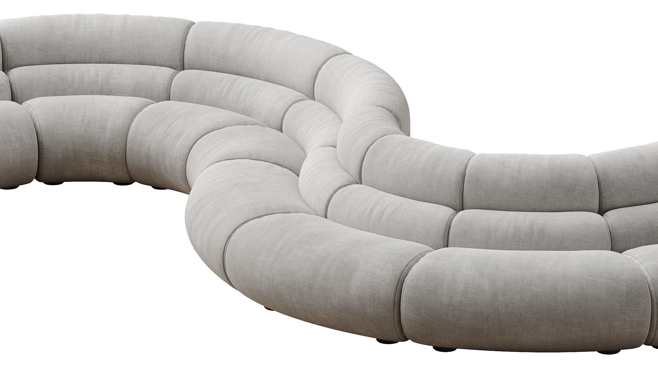 Modular Sofa Lindau inside corner 3D model_22