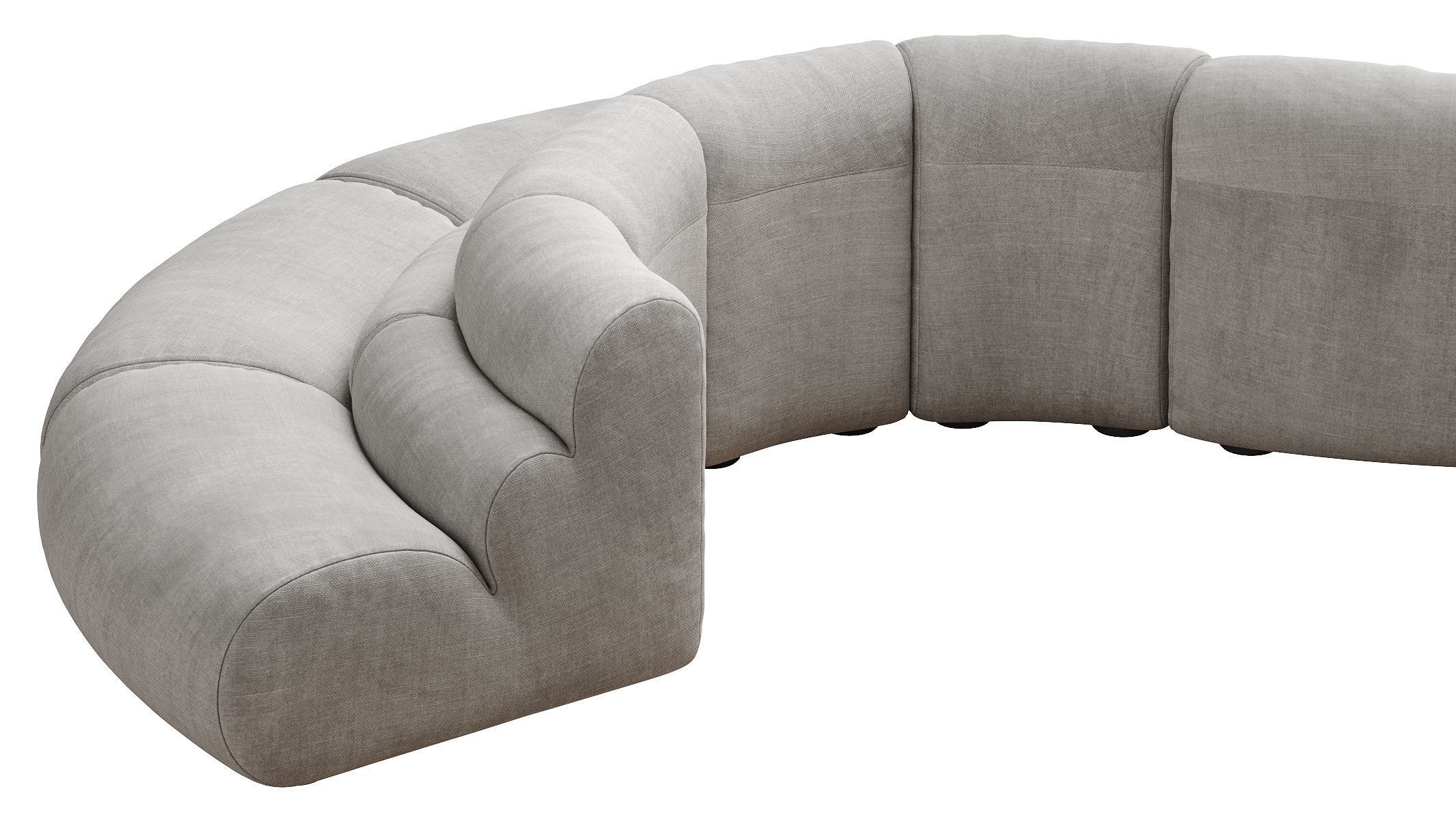Modular Sofa Lindau inside corner 3D model_21
