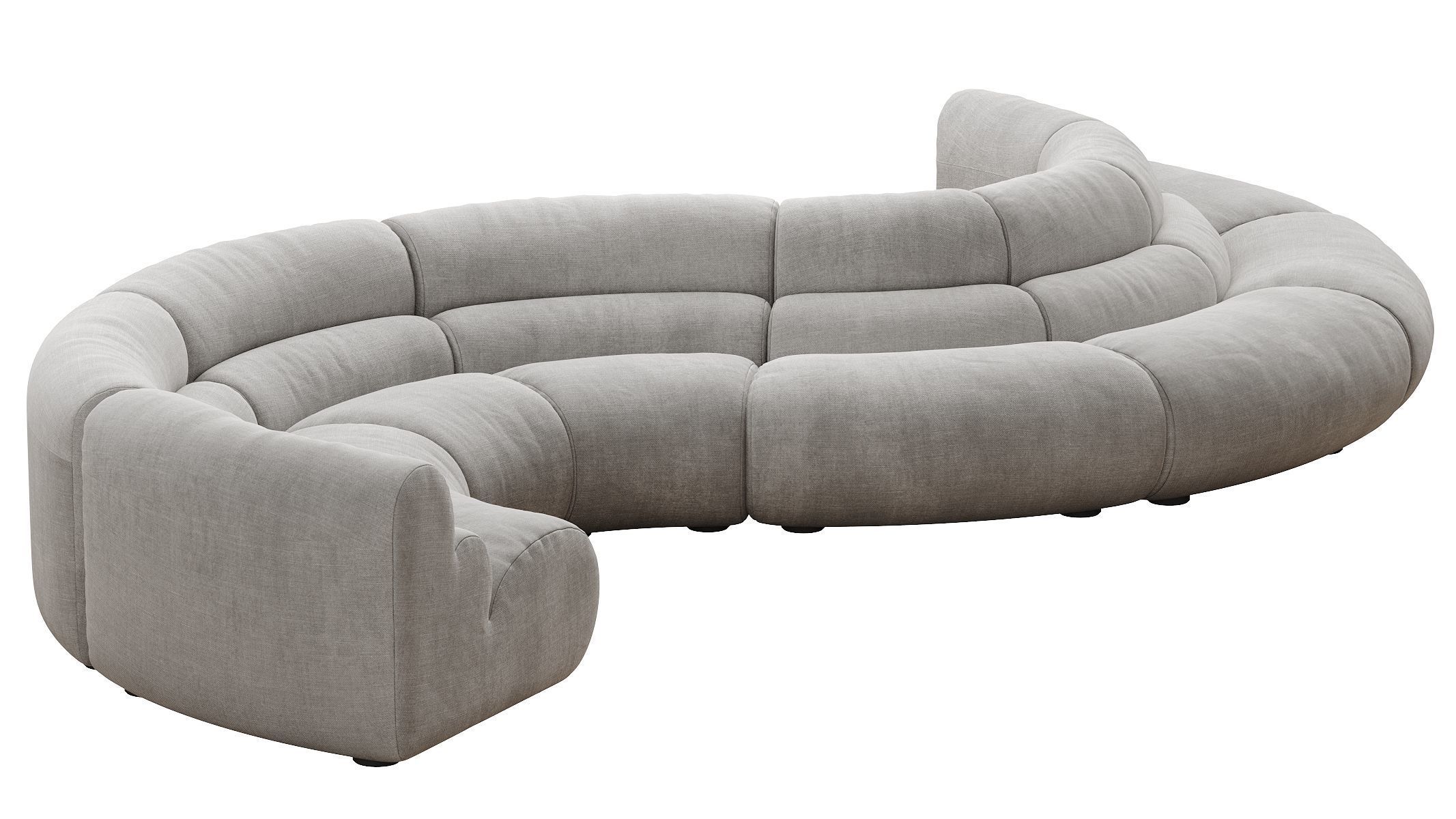 Modular Sofa Lindau inside corner 3D model_16