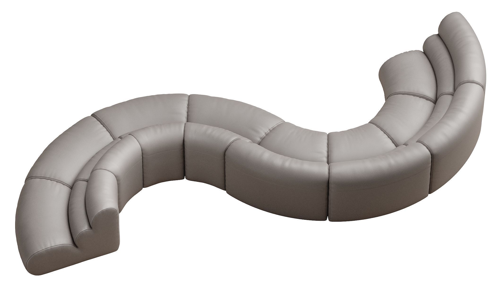 Modular Sofa Lindau inside corner 3D model_33