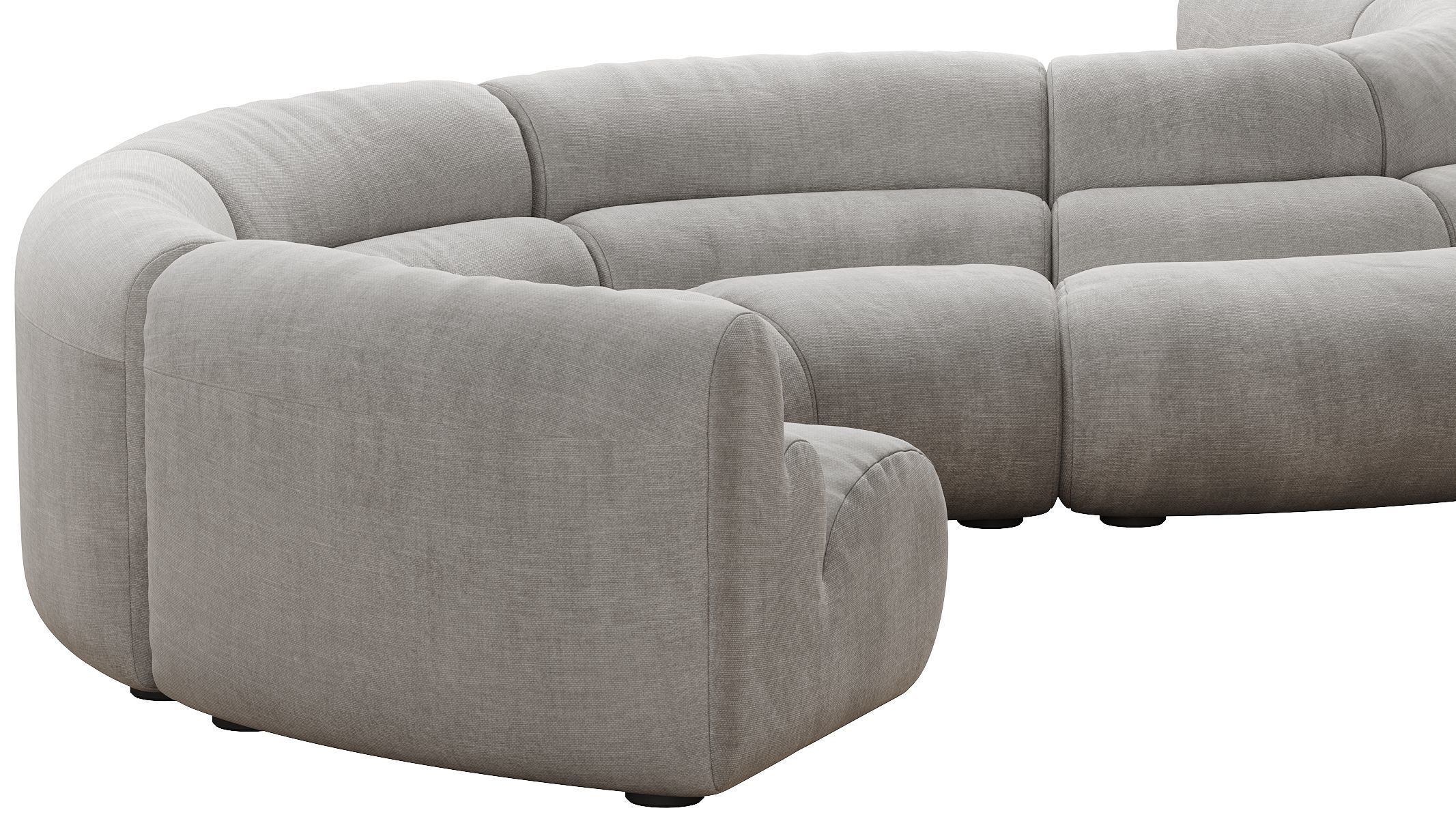 Modular Sofa Lindau inside corner 3D model_12