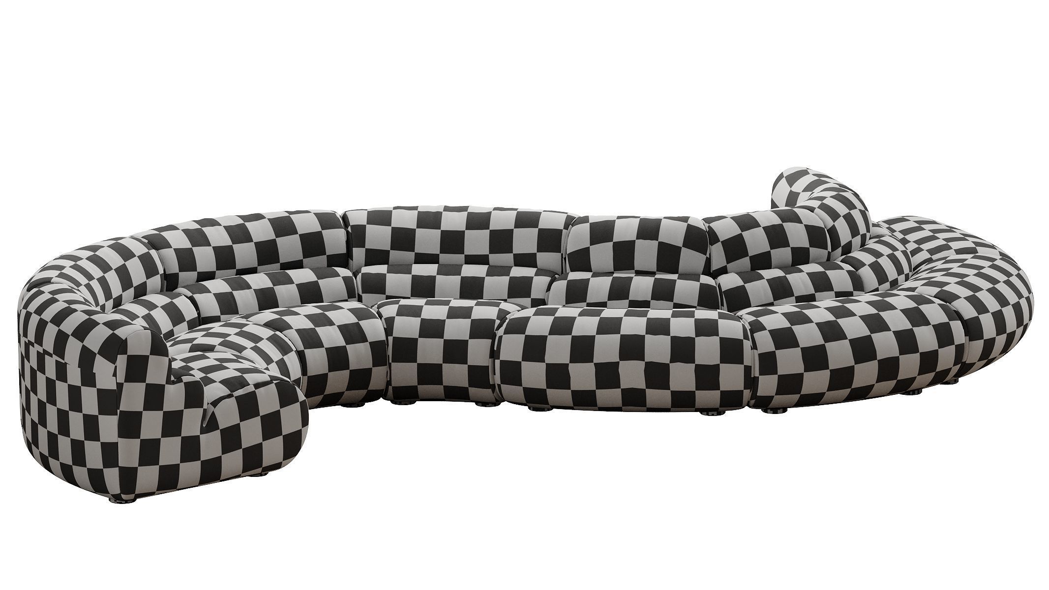 Modular Sofa Lindau inside corner 3D model_41