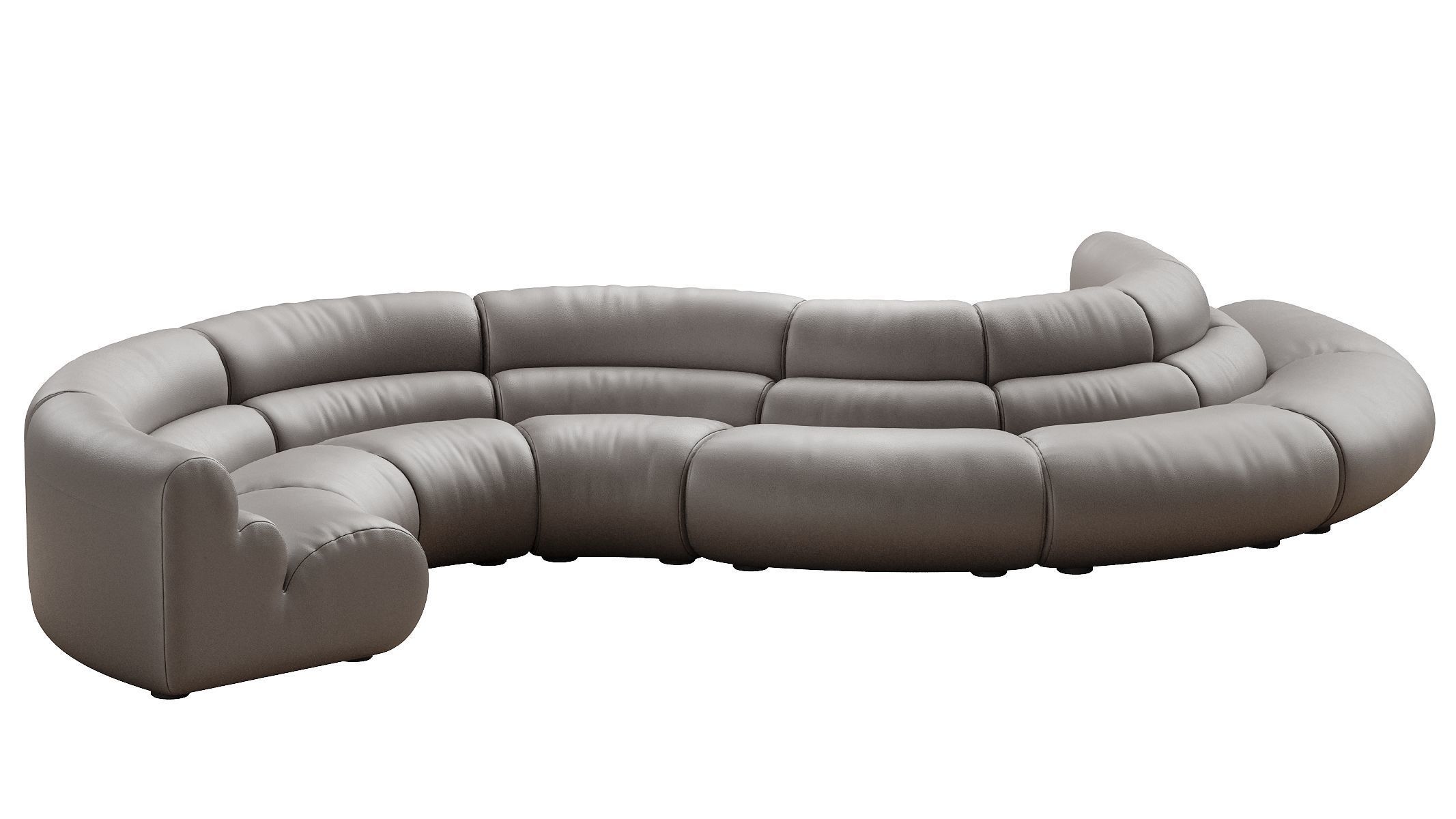 Modular Sofa Lindau inside corner 3D model_5