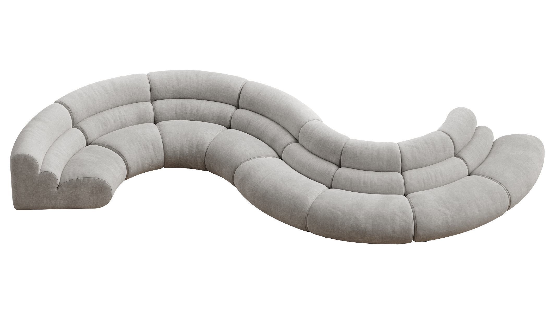 Modular Sofa Lindau inside corner 3D model_7