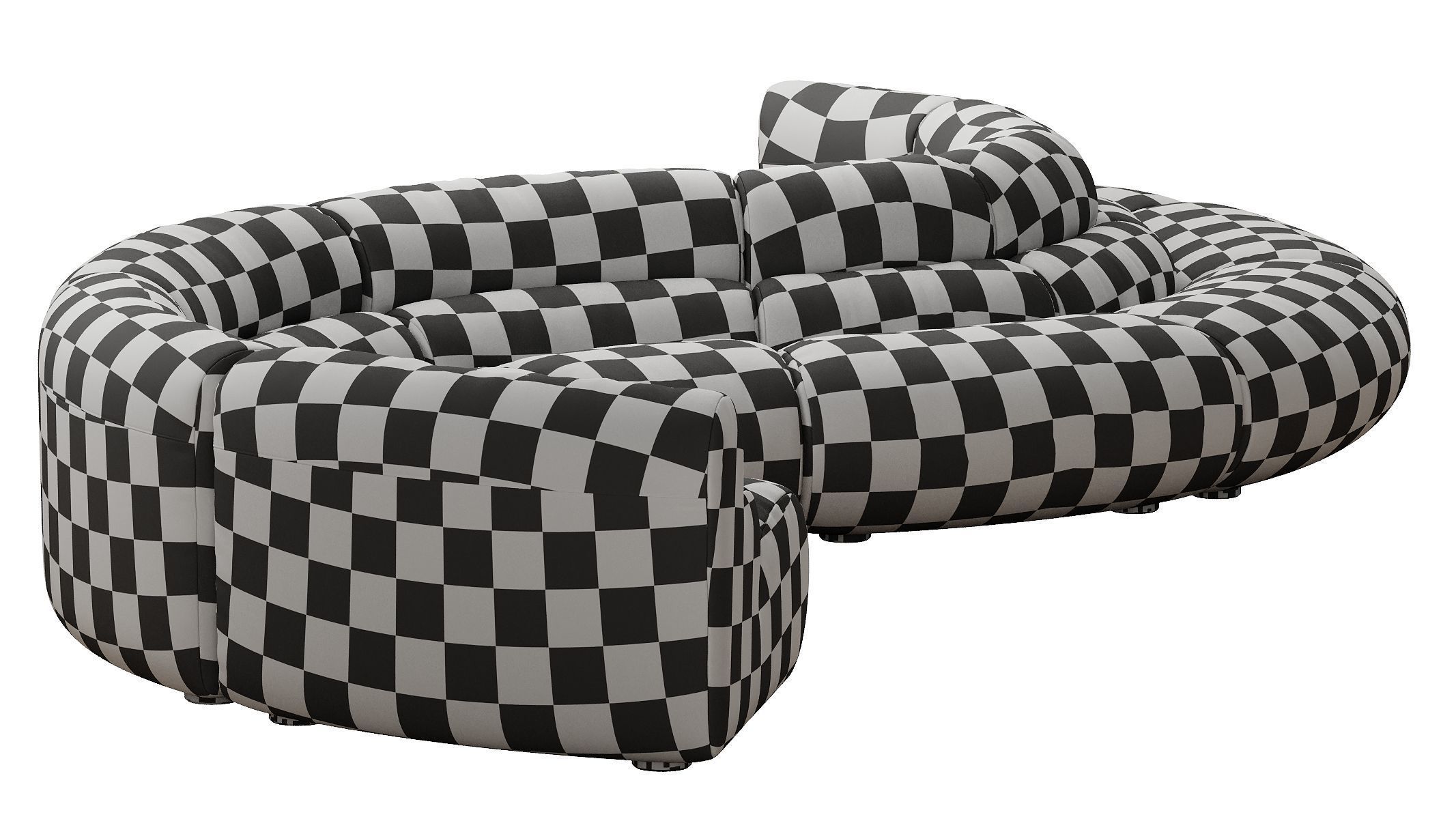Modular Sofa Lindau inside corner 3D model_43