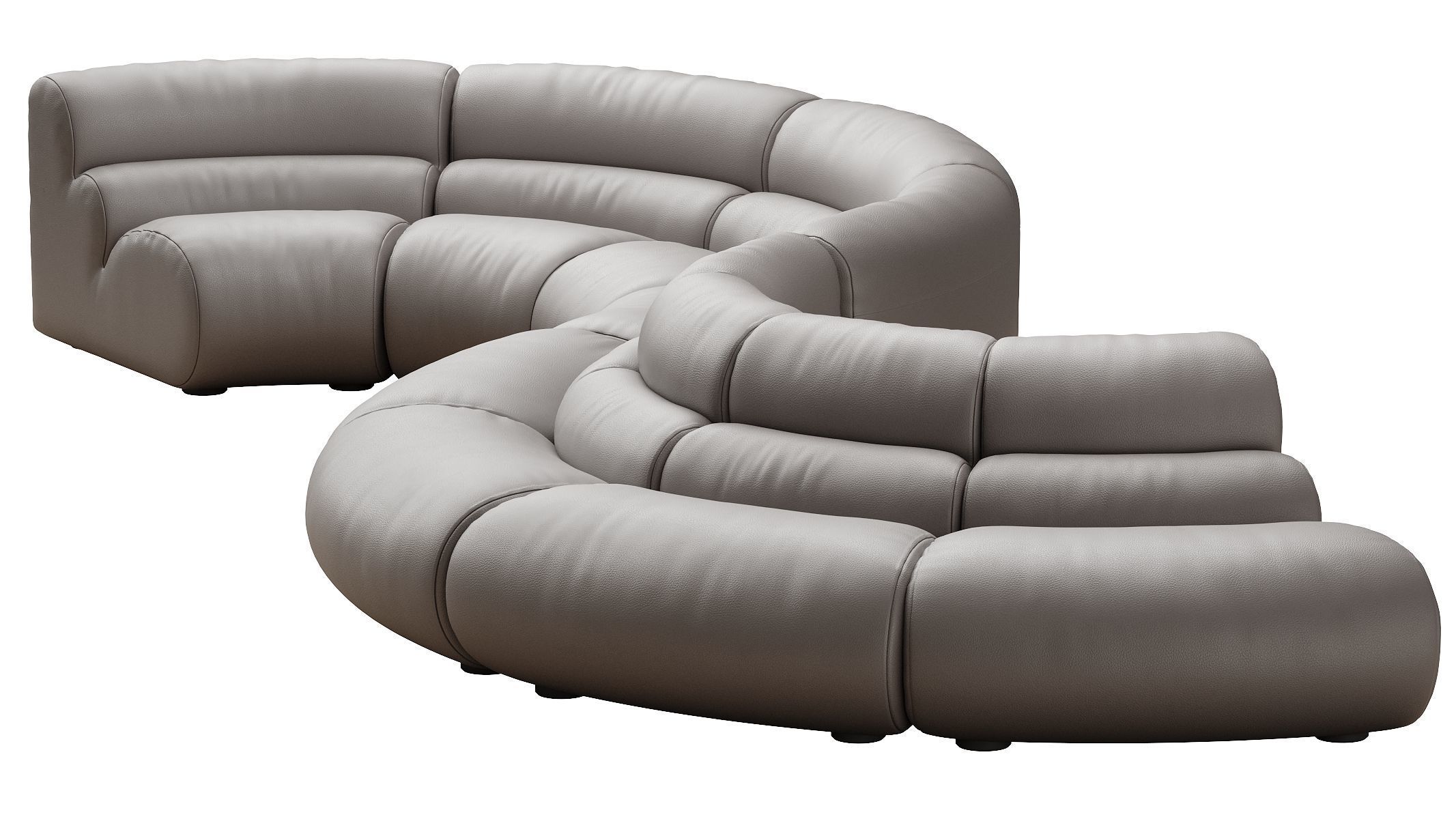 Modular Sofa Lindau inside corner 3D model_35