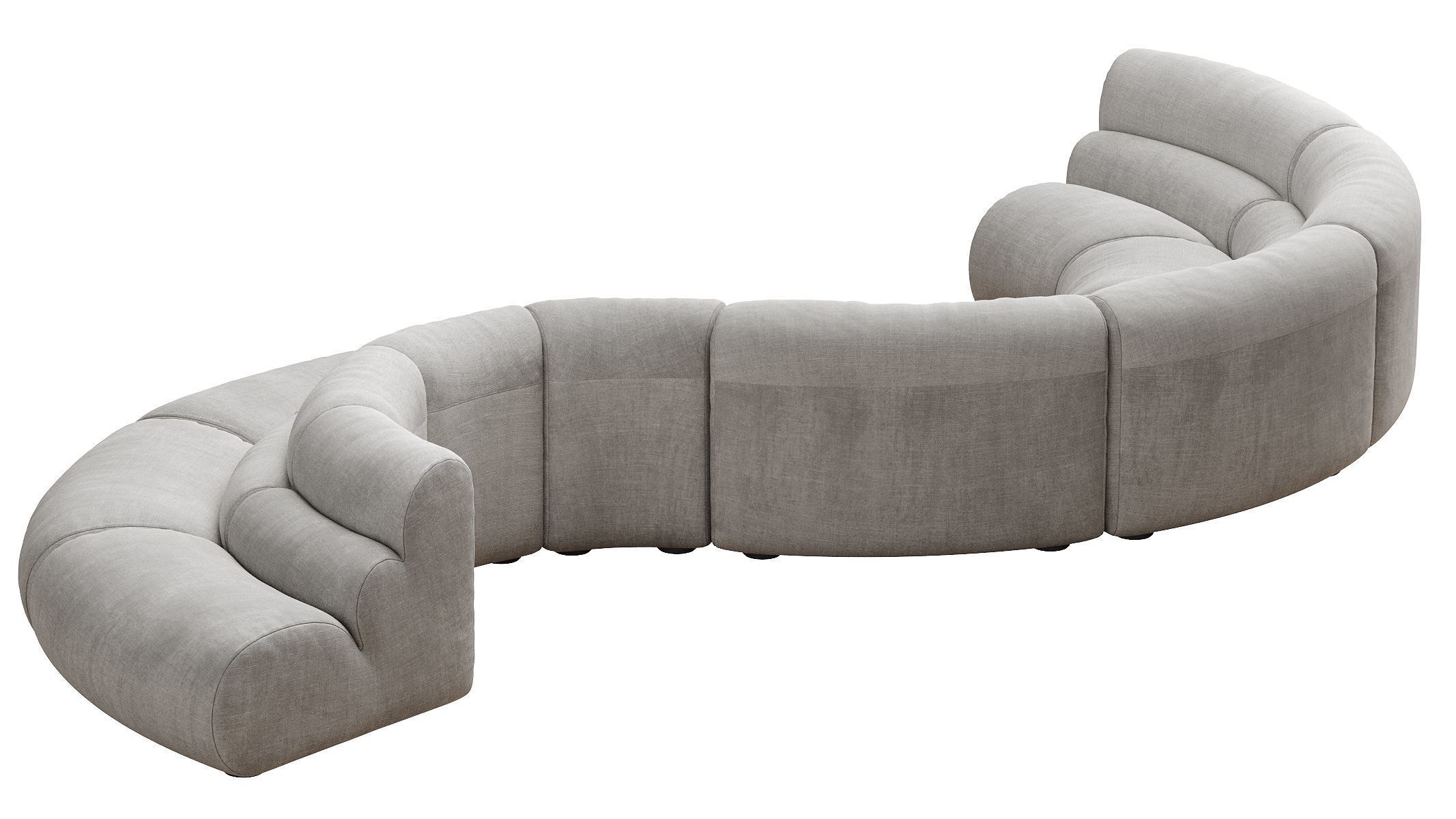 Modular Sofa Lindau inside corner 3D model_17