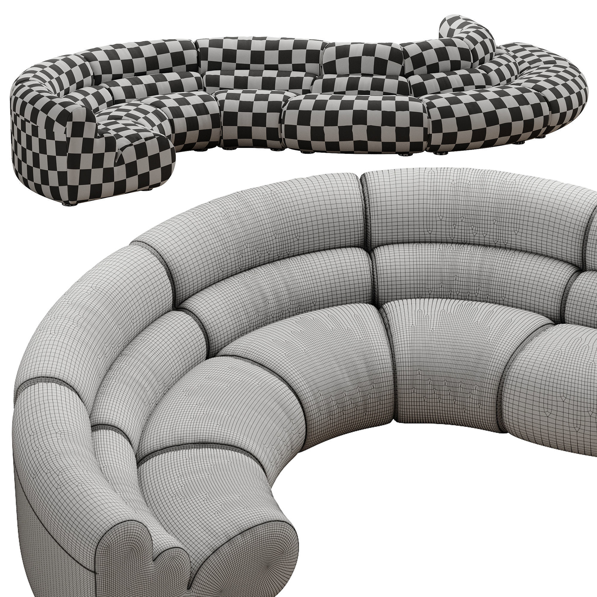 Modular Sofa Lindau inside corner 3D model_50