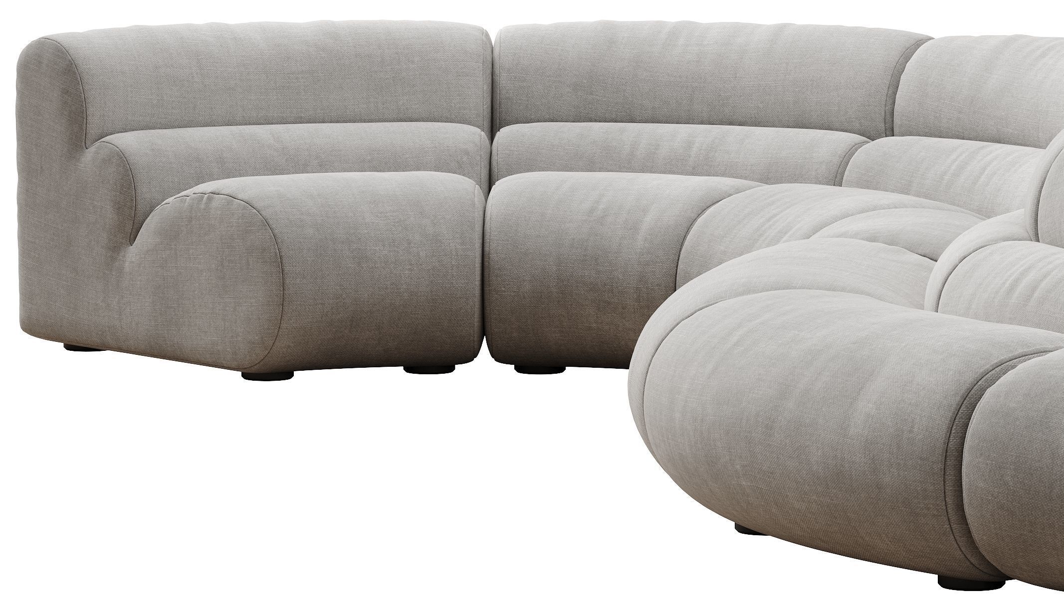 Modular Sofa Lindau inside corner 3D model_24