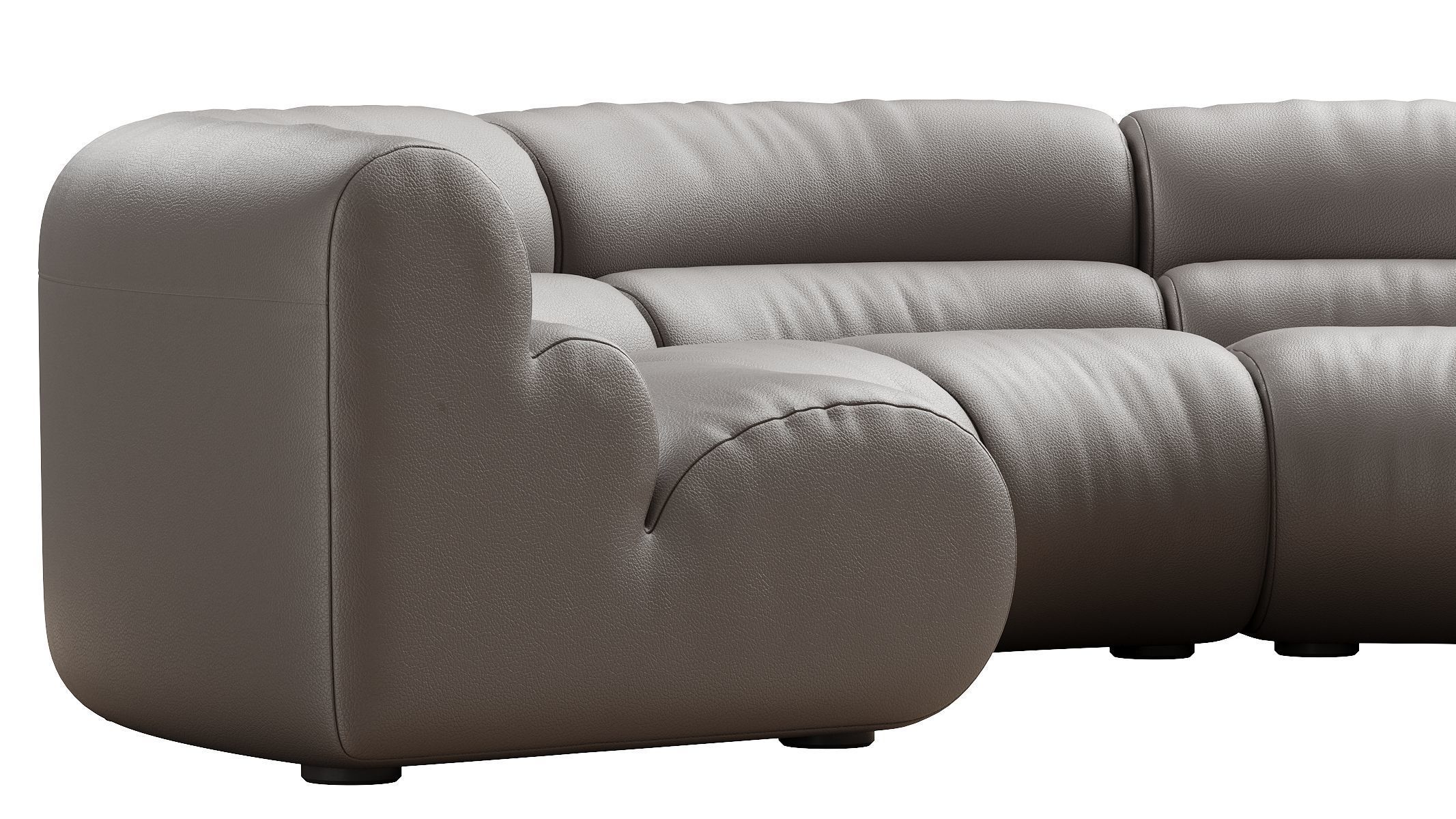 Modular Sofa Lindau inside corner 3D model_9