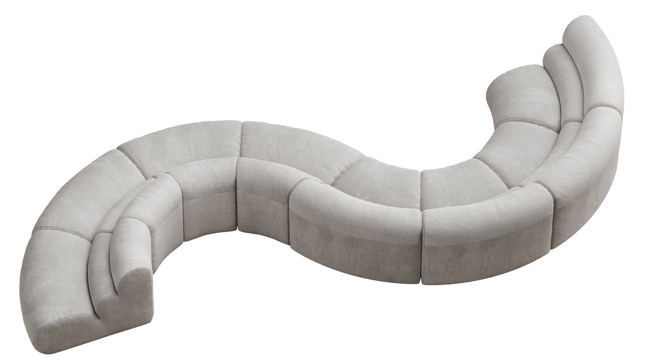 Modular Sofa Lindau inside corner 3D model_18