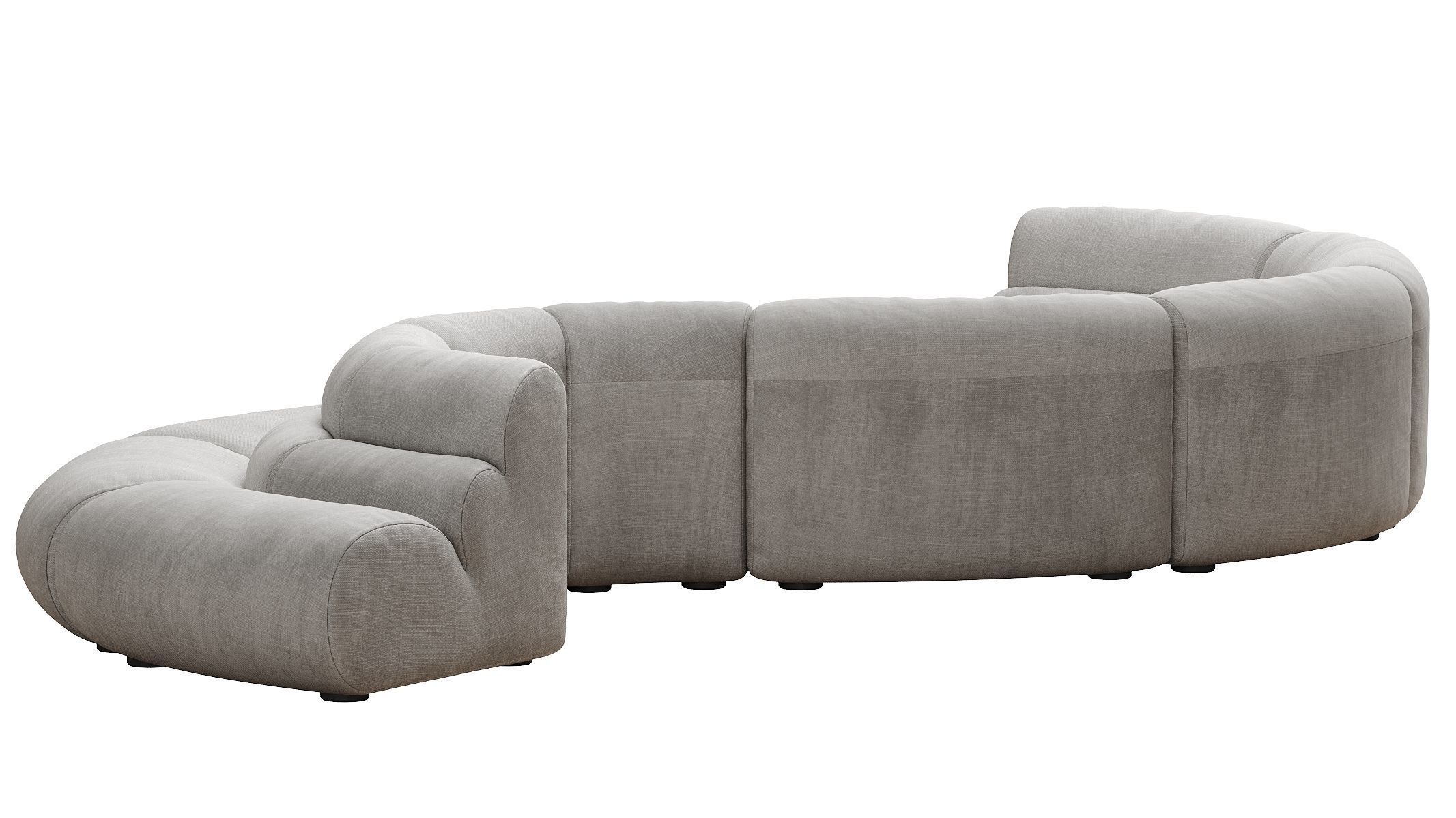 Modular Sofa Lindau inside corner 3D model_19