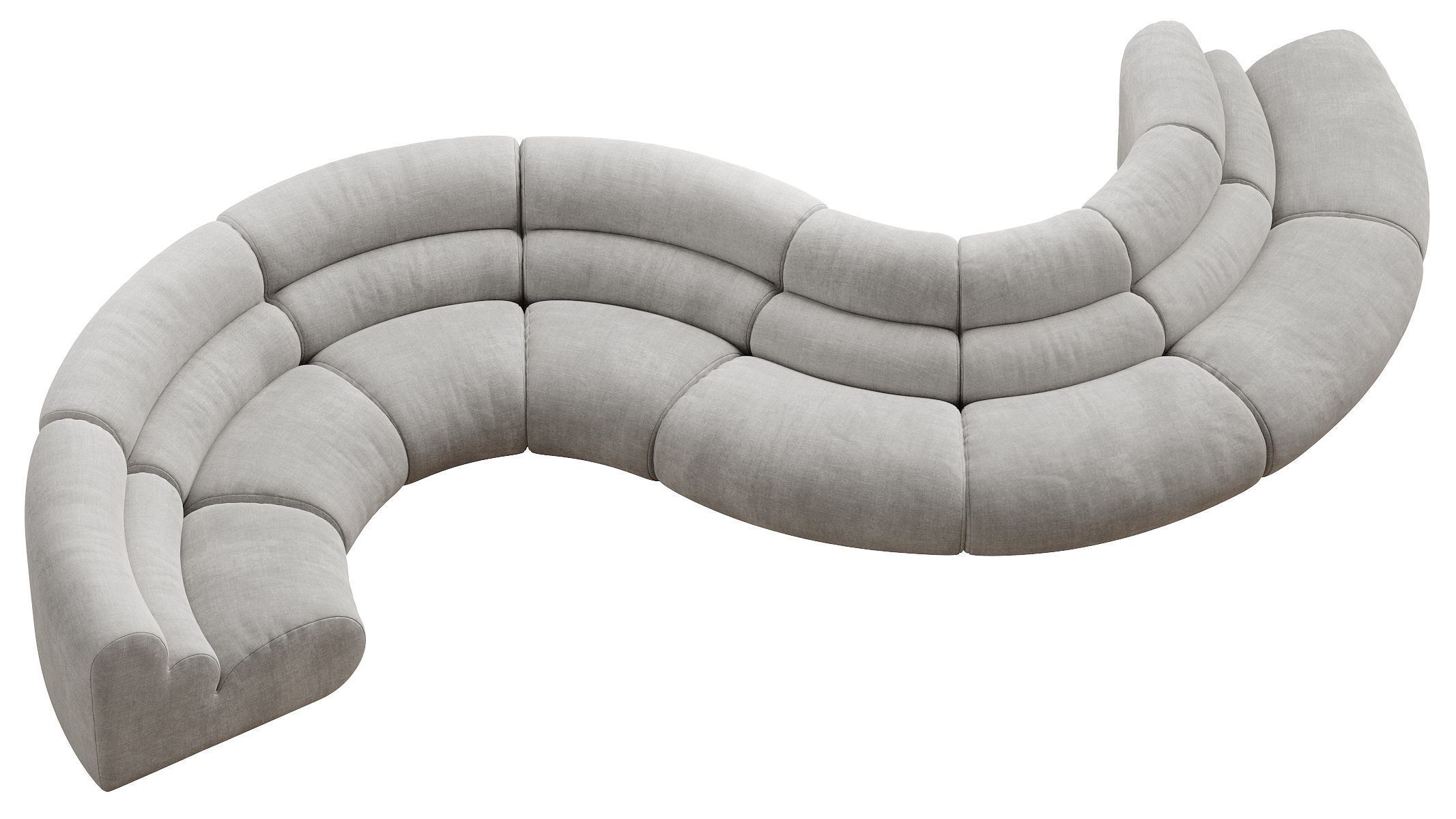 Modular Sofa Lindau inside corner 3D model_10