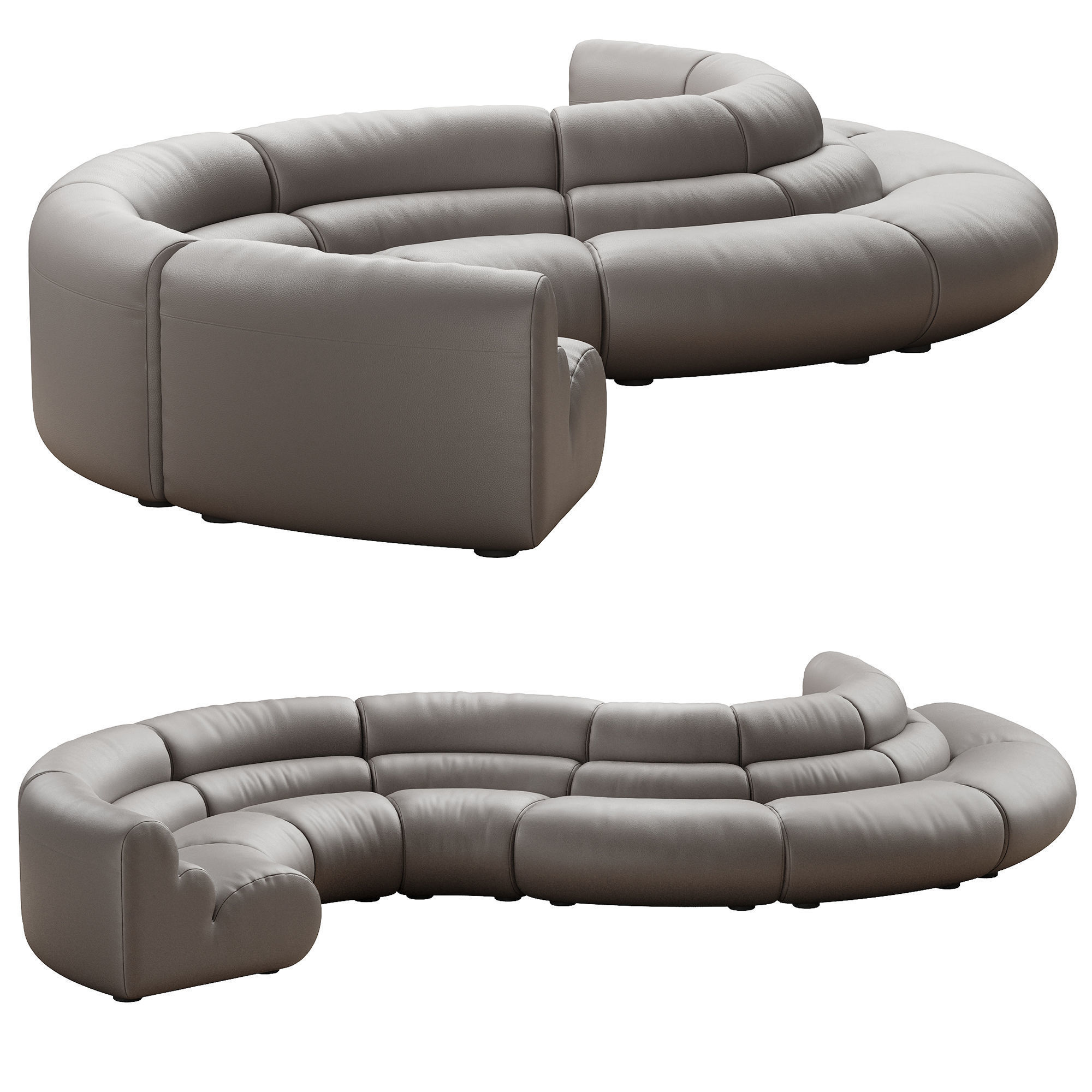 Modular Sofa Lindau inside corner 3D model_49