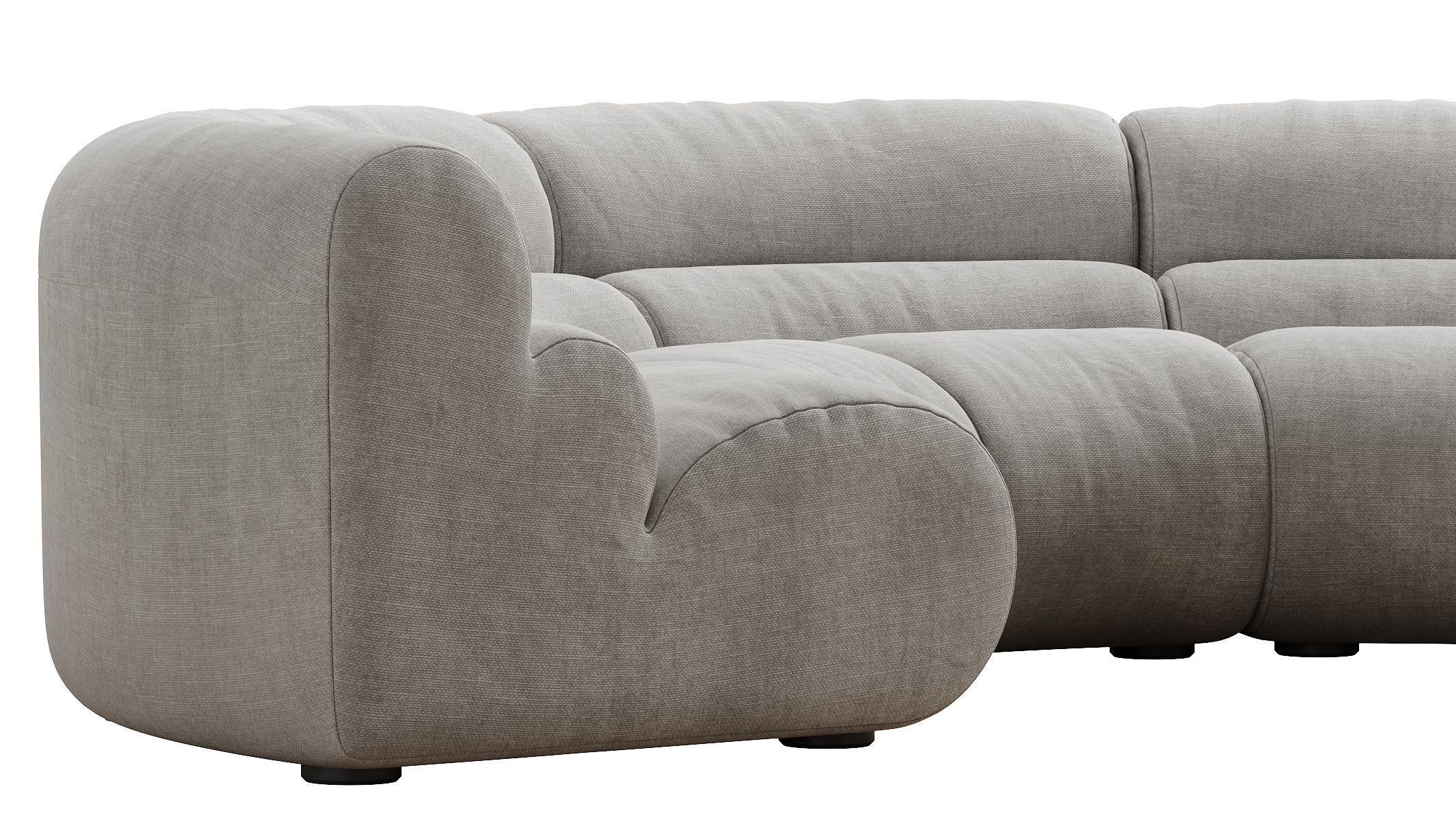 Modular Sofa Lindau inside corner 3D model_13