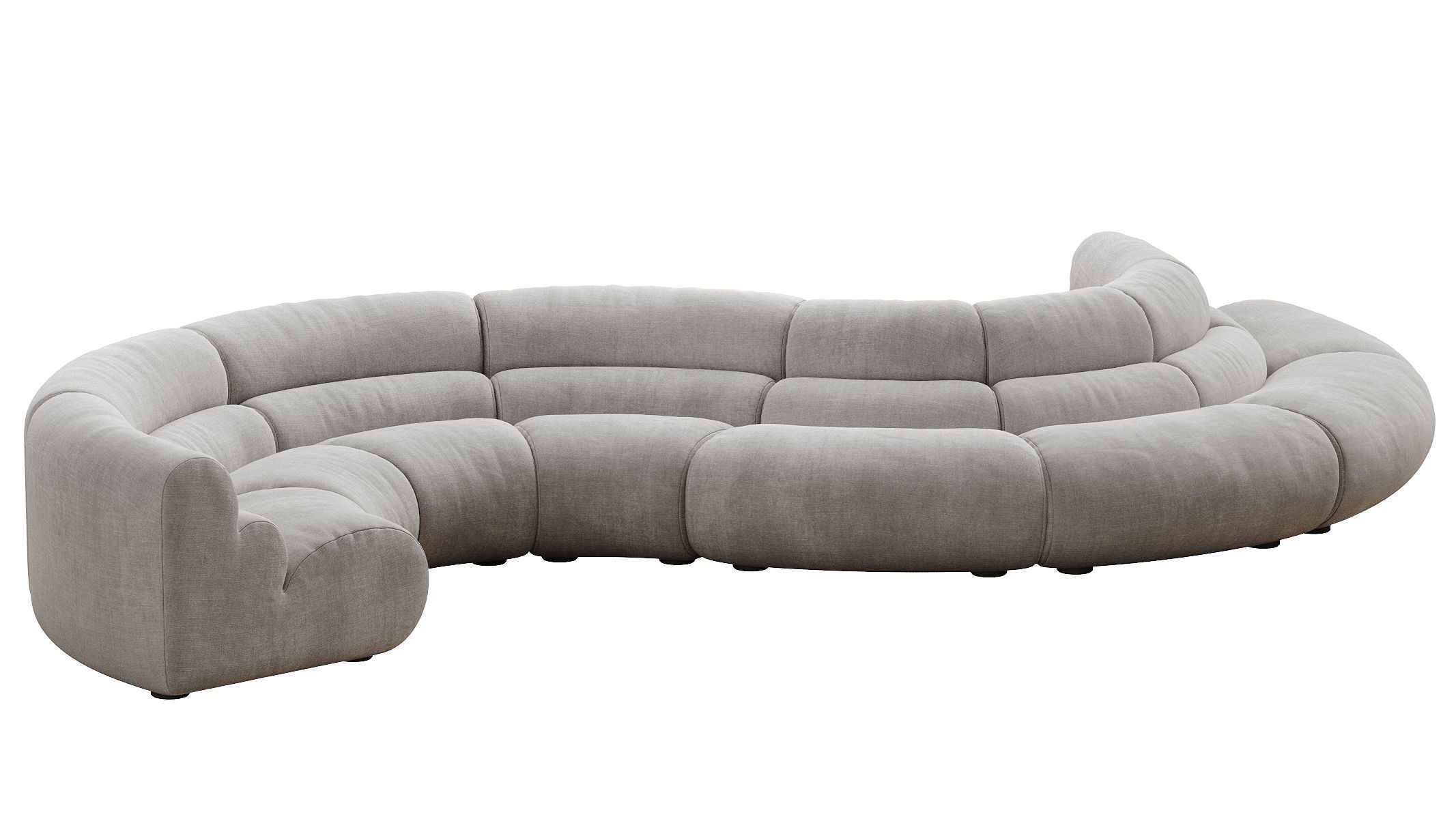 Modular Sofa Lindau inside corner 3D model_6