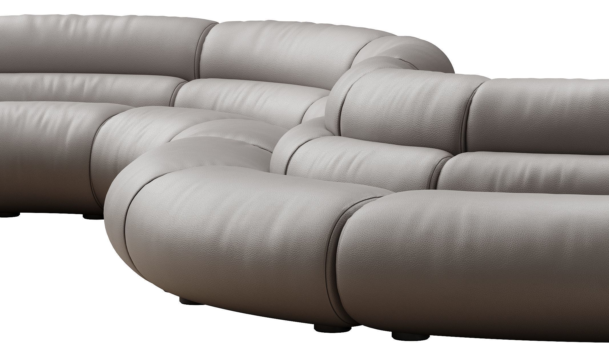 Modular Sofa Lindau inside corner 3D model_38