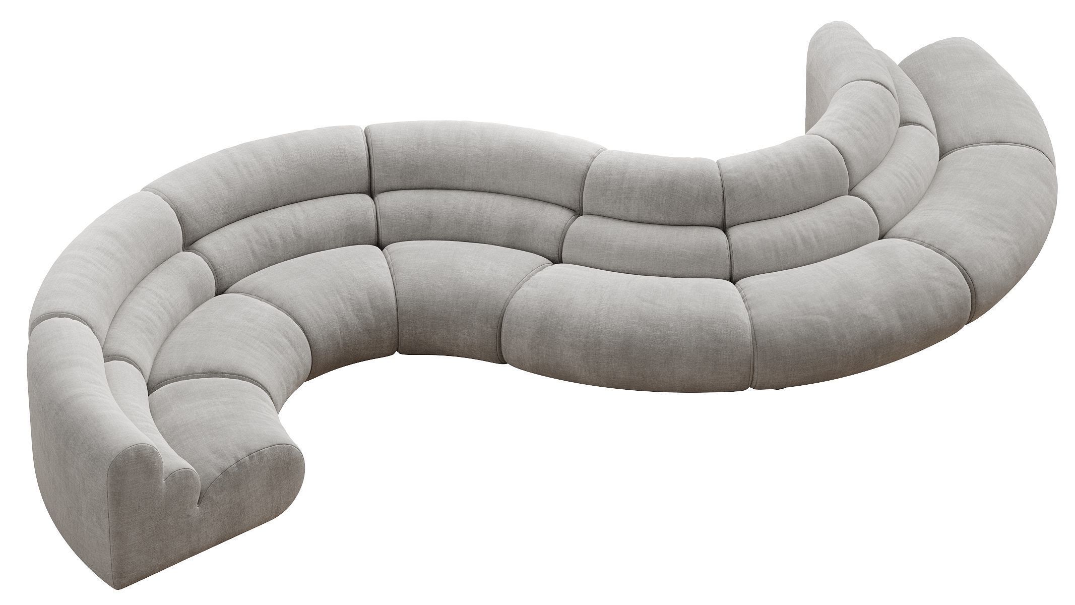 Modular Sofa Lindau inside corner 3D model_4