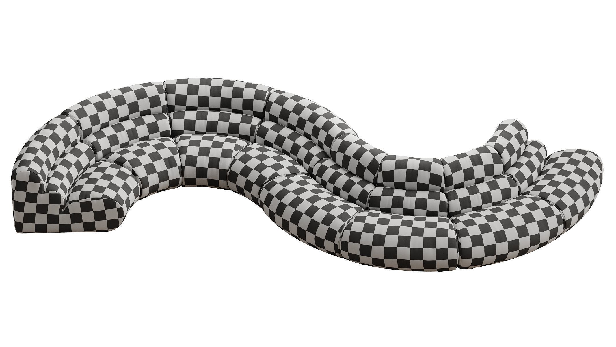 Modular Sofa Lindau inside corner 3D model_42