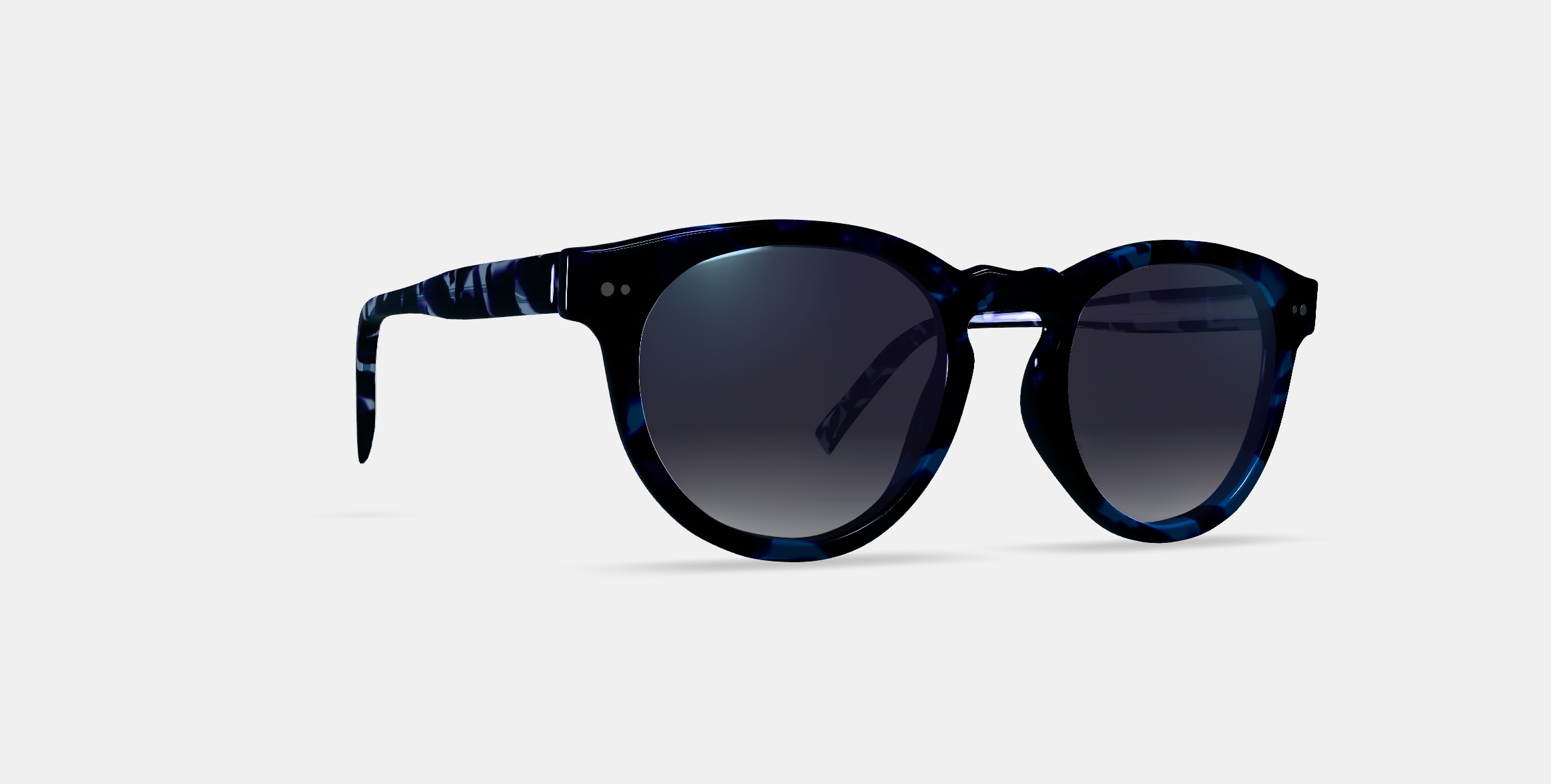 Hayes Sunglasses in Riverbed Tortoise 3D model_9