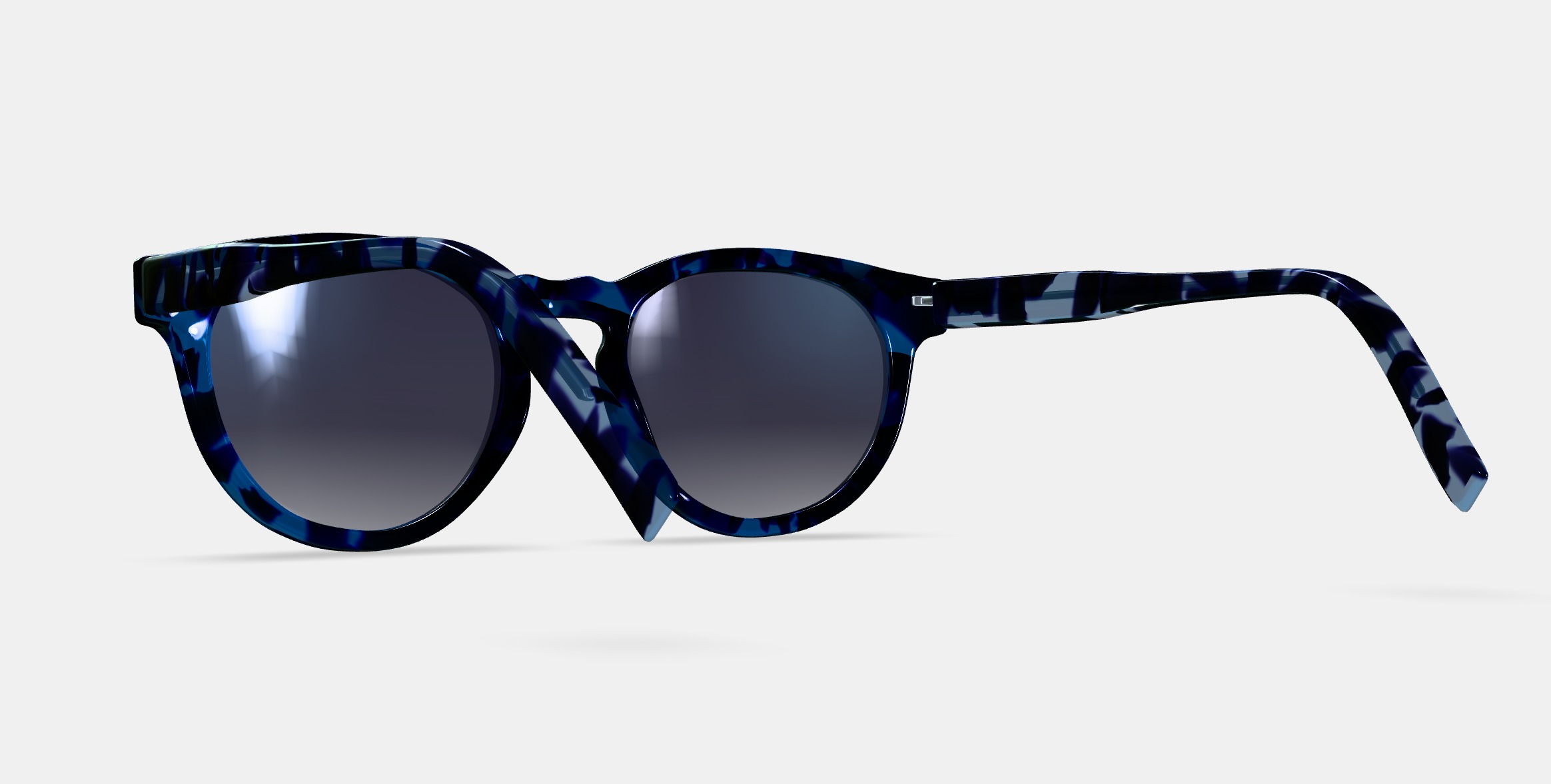 Hayes Sunglasses in Riverbed Tortoise 3D model_5