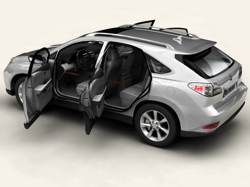 Lexus RX 2010 3D model_4