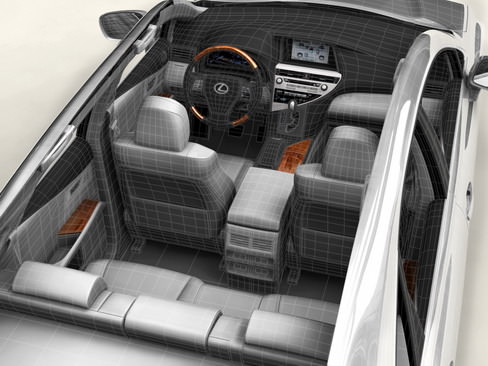Lexus RX 2010 3D model_7