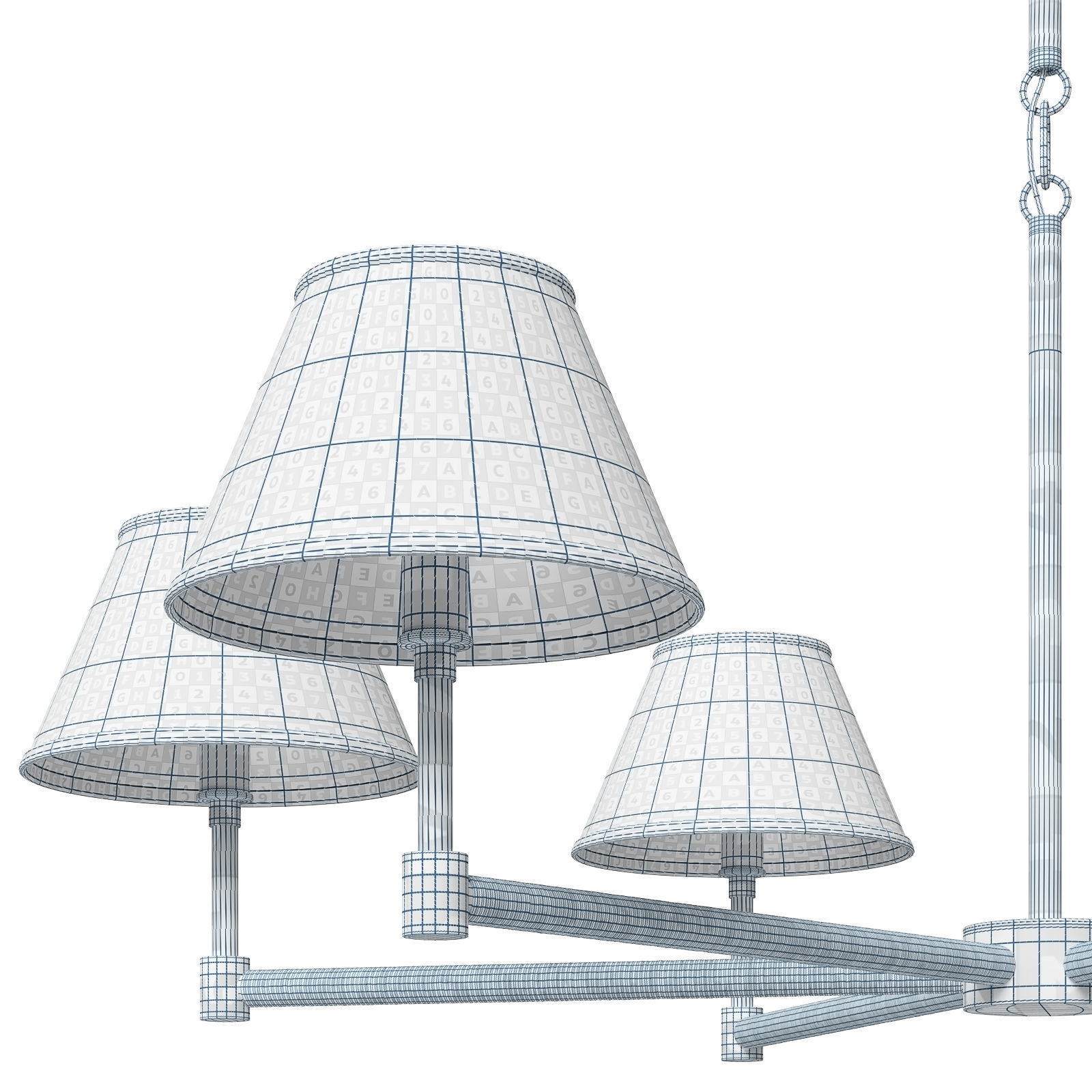 Serena and Lily chandelier Larkspur 3D model_8