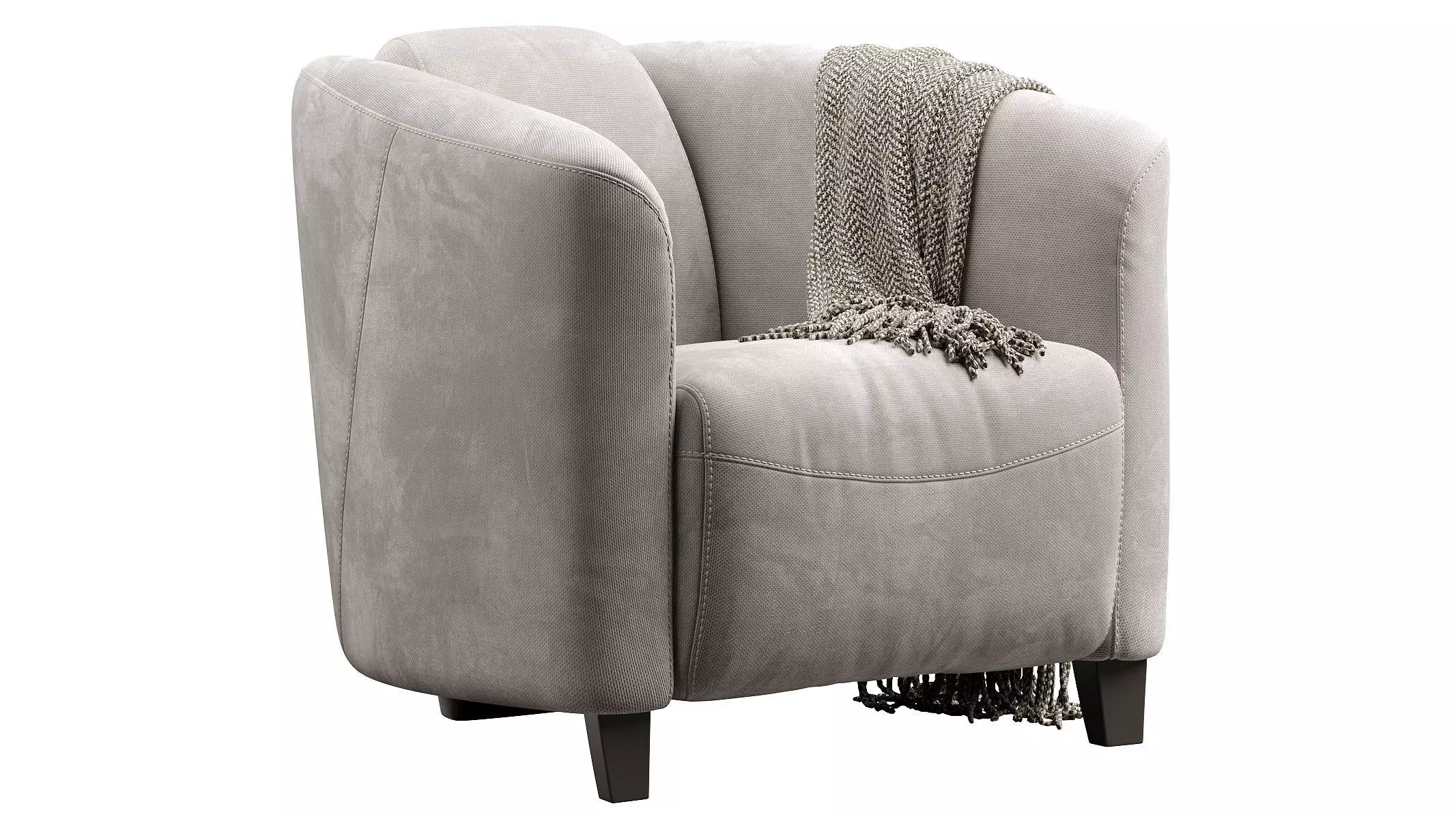 Vintage Style Club Chair 3D model