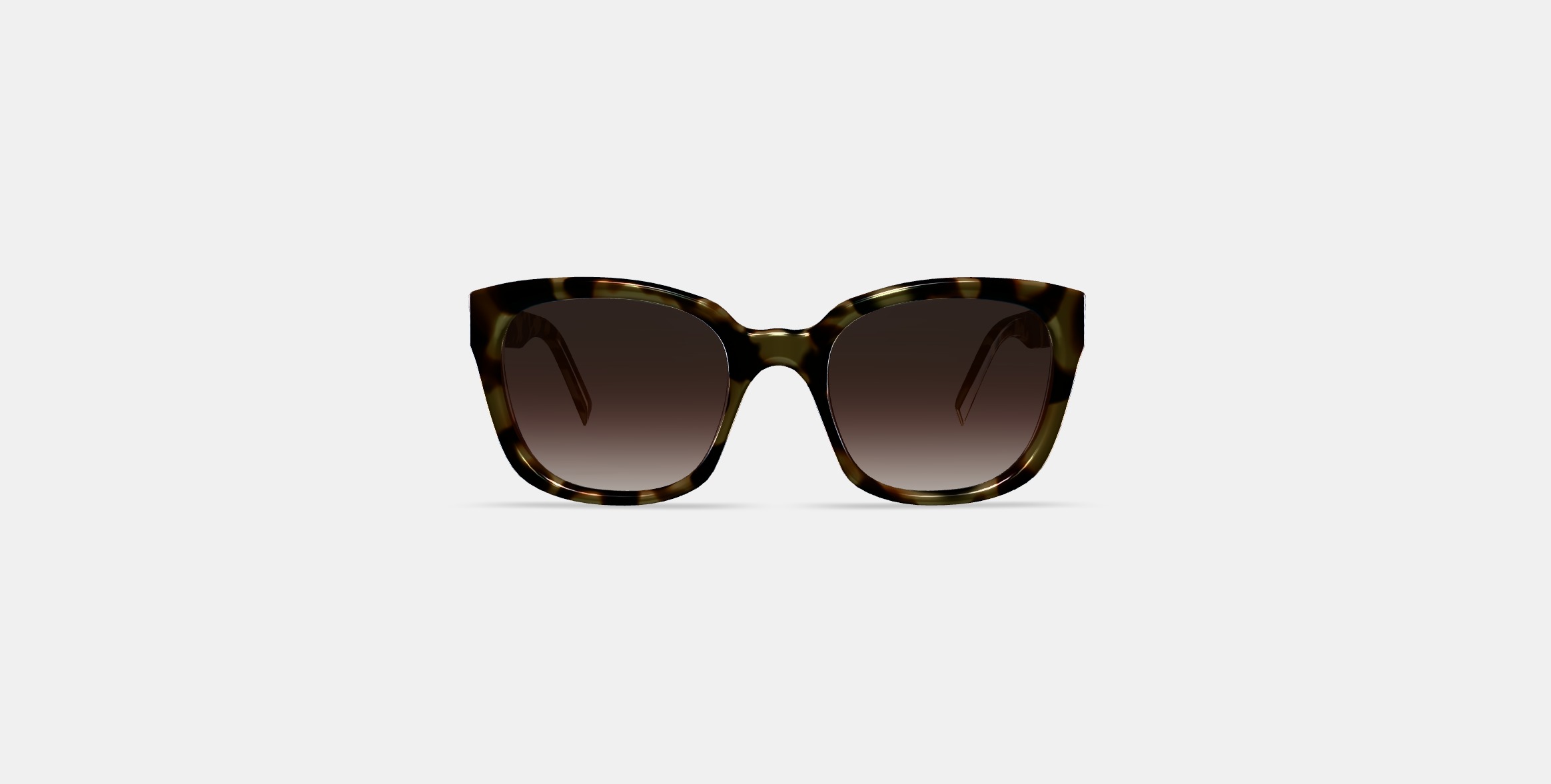 Aubrey Low Bridge Fit Sunglasses in Marzipan Tortoise 3D model_10