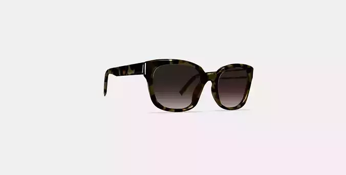 Aubrey Low Bridge Fit Sunglasses in Marzipan Tortoise