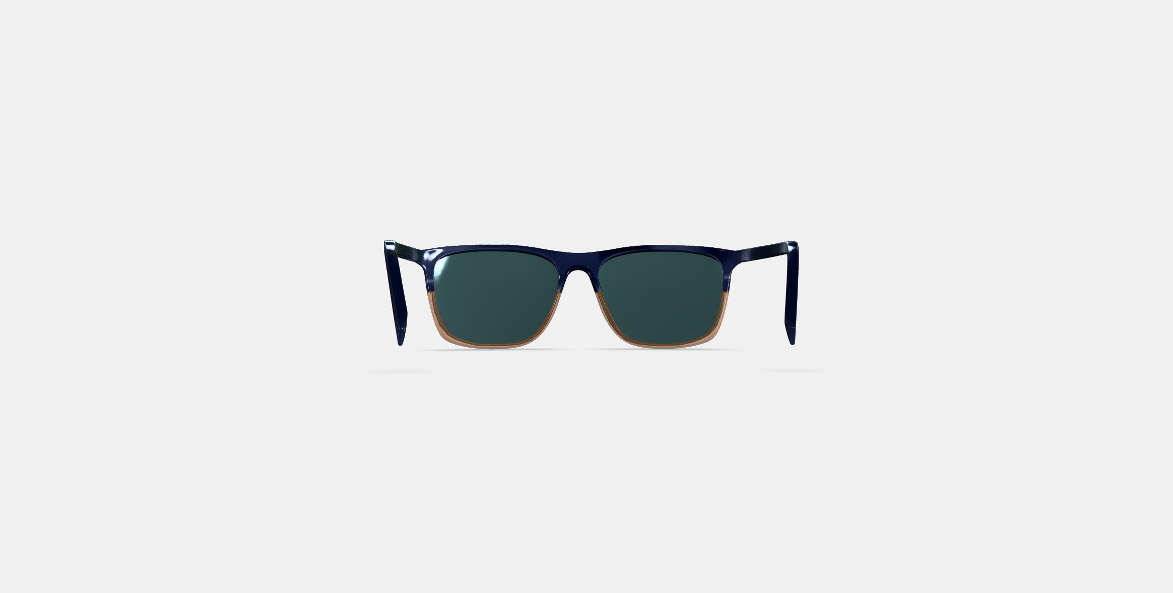 Fletcher Low Bridge Fit Sunglasses in Antique Shale Fade 3D model_14