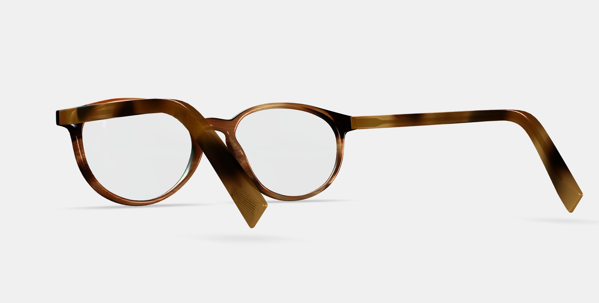 Watts Eyeglasses in Sugar Maple 3D model_2