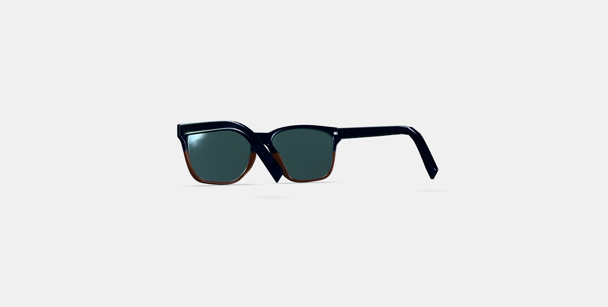 Barkley Low Bridge Fit Sunglasses in Antique Shale Fade 3D model_16