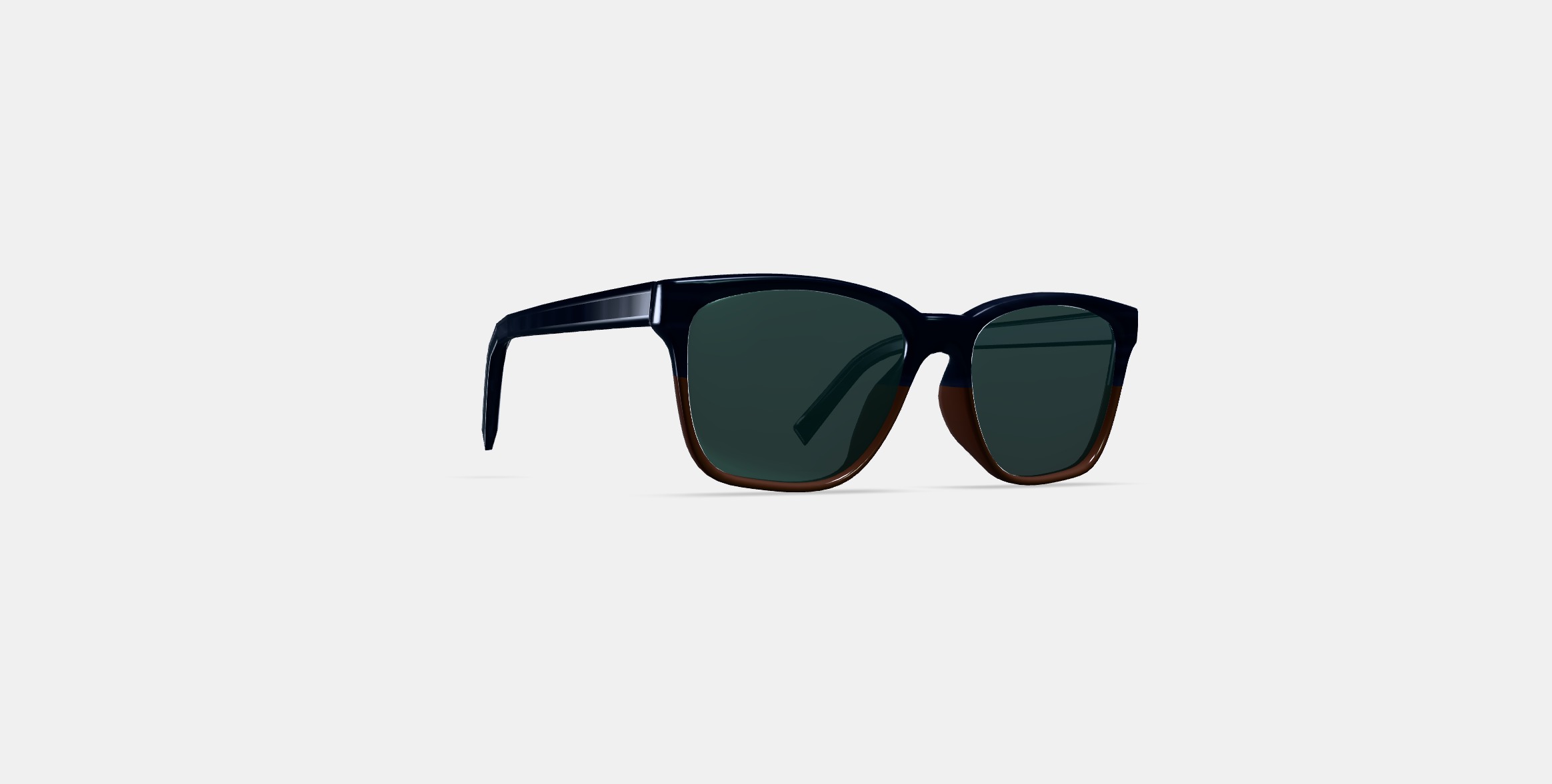 Barkley Low Bridge Fit Sunglasses in Antique Shale Fade 3D model_3