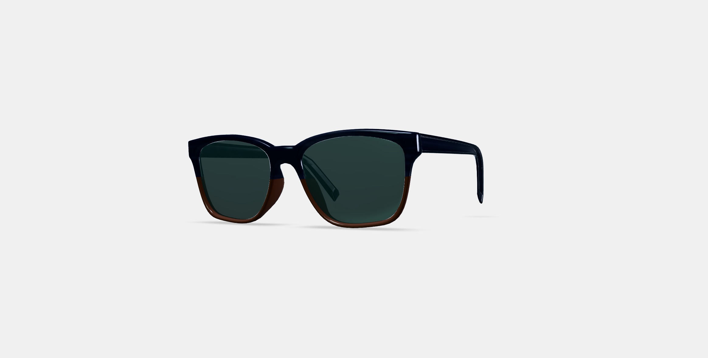 Barkley Low Bridge Fit Sunglasses in Antique Shale Fade 3D model_12