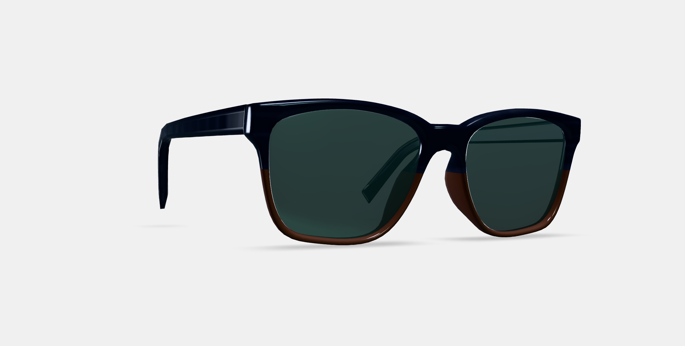 Barkley Low Bridge Fit Sunglasses in Antique Shale Fade 3D model_9